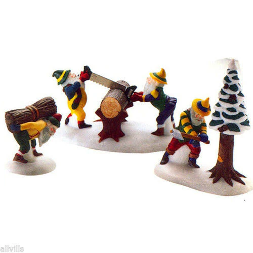 Department 56 5630-8 Woodsmen Elves--heritage village collection