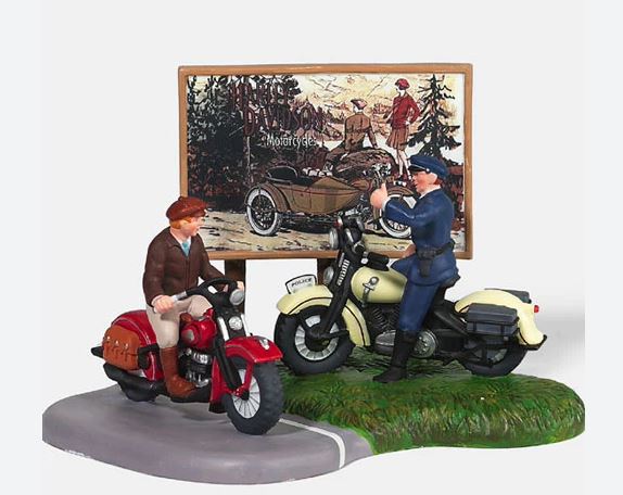 Department 56.59410 Milwaukee or Bust, Harley Davidson--Christmas in the City Series