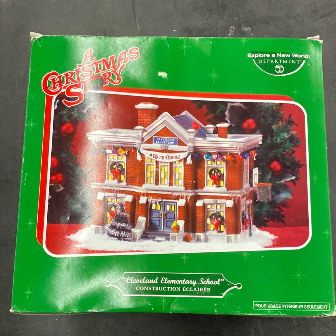 Department 56 A Christmas Story 805029 Cleveland Elementary School