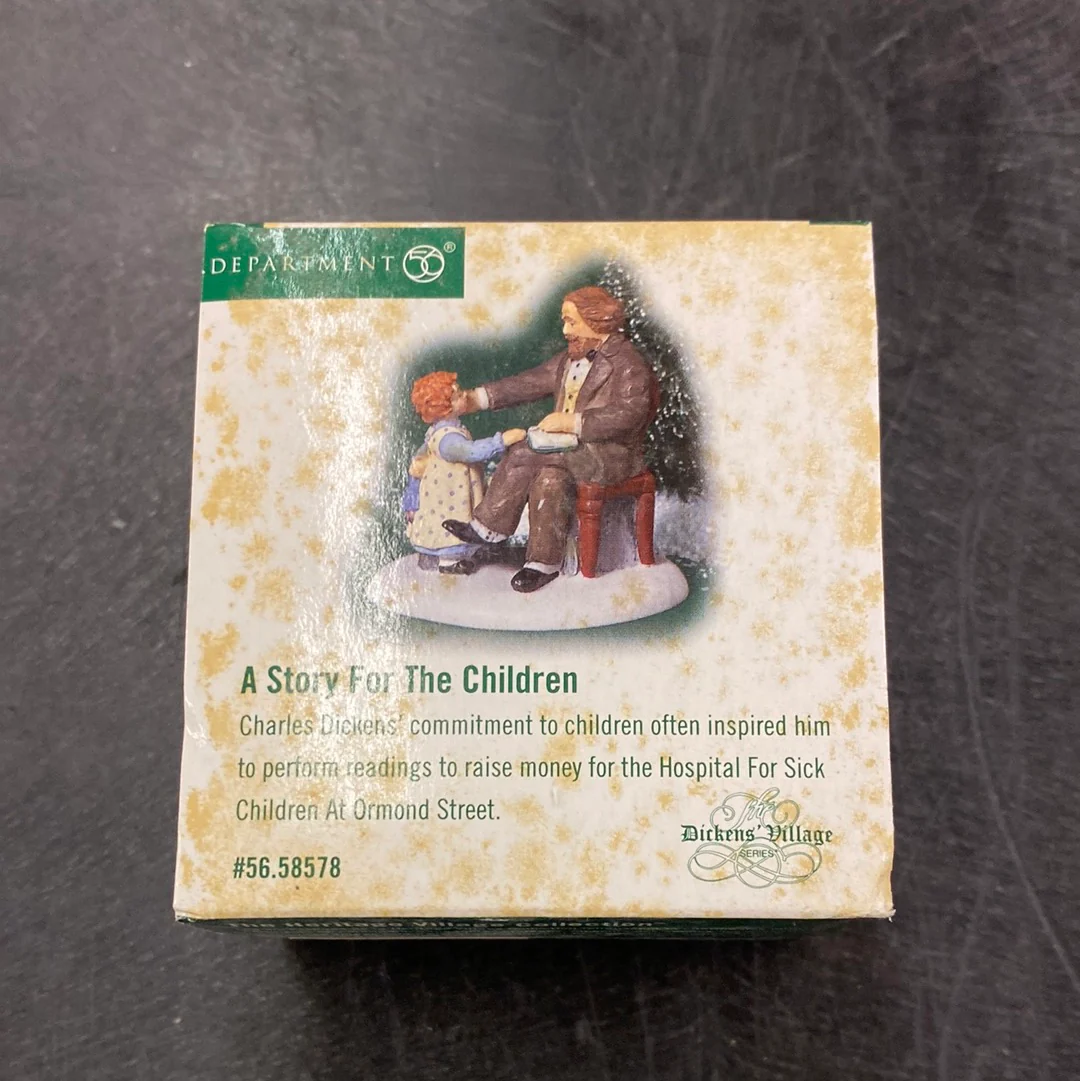 Department 56 Dickens Village 56.58578 A story for the children figure