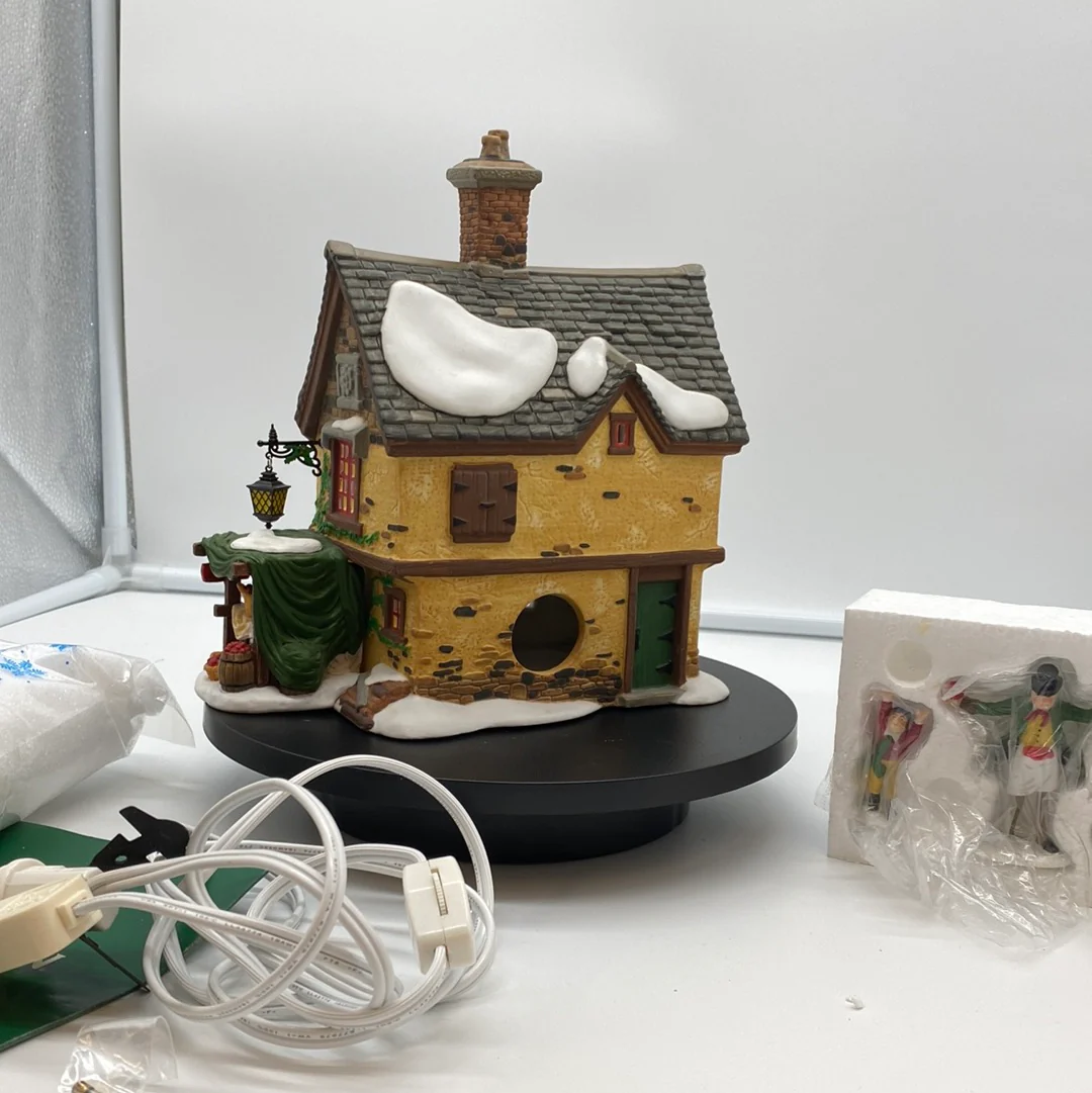 Department 56 Dickens Village 58308 Seton Manor Spice Merchant Gift set MISSING TREES AND ROAD - Image 4