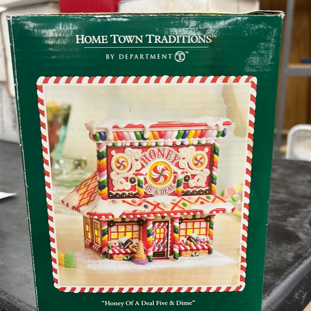 Department 56 Sweet Streets 56.06352 Honey of a Deal Five and Dime RARE - Image 3