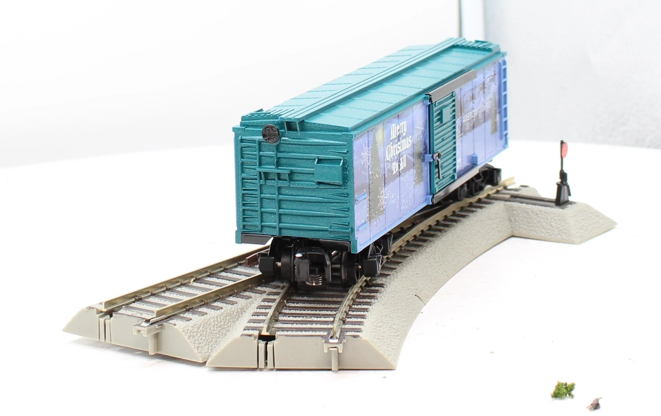Gilbert 6-48368 AMERICAN FLYER Christmas Boxcar S Scale Like New - Image 6
