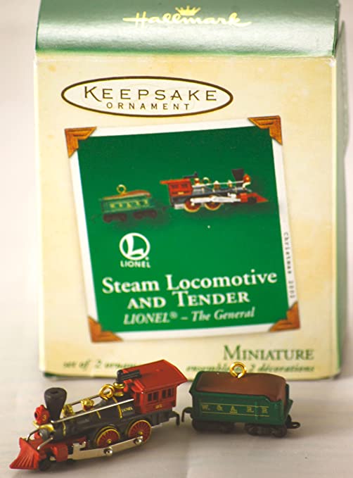 Hallmark Ornament 2002 MINI Lionel The General Steam Locomotive and Tender