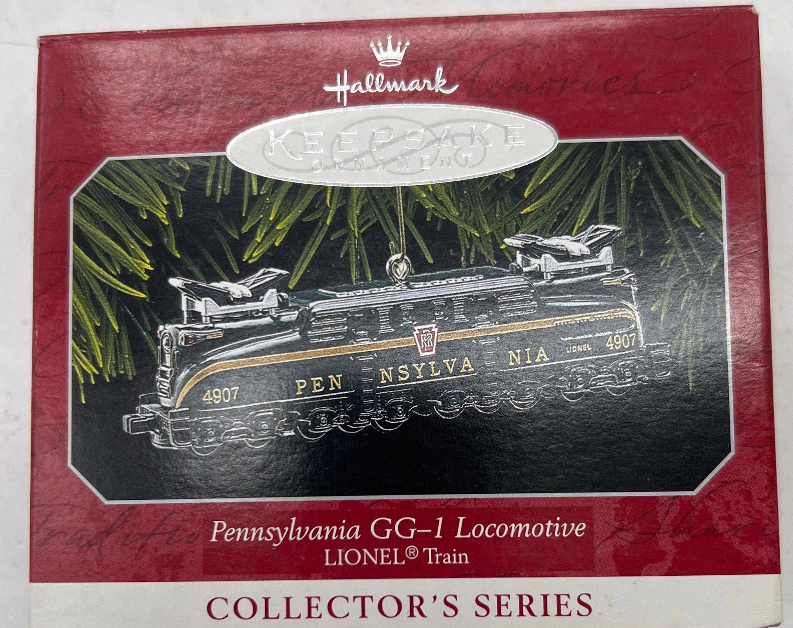 Hallmark qx6346 PENNSYLVANIA GG-1 Locomotive Christmas Tree Ornament NEW