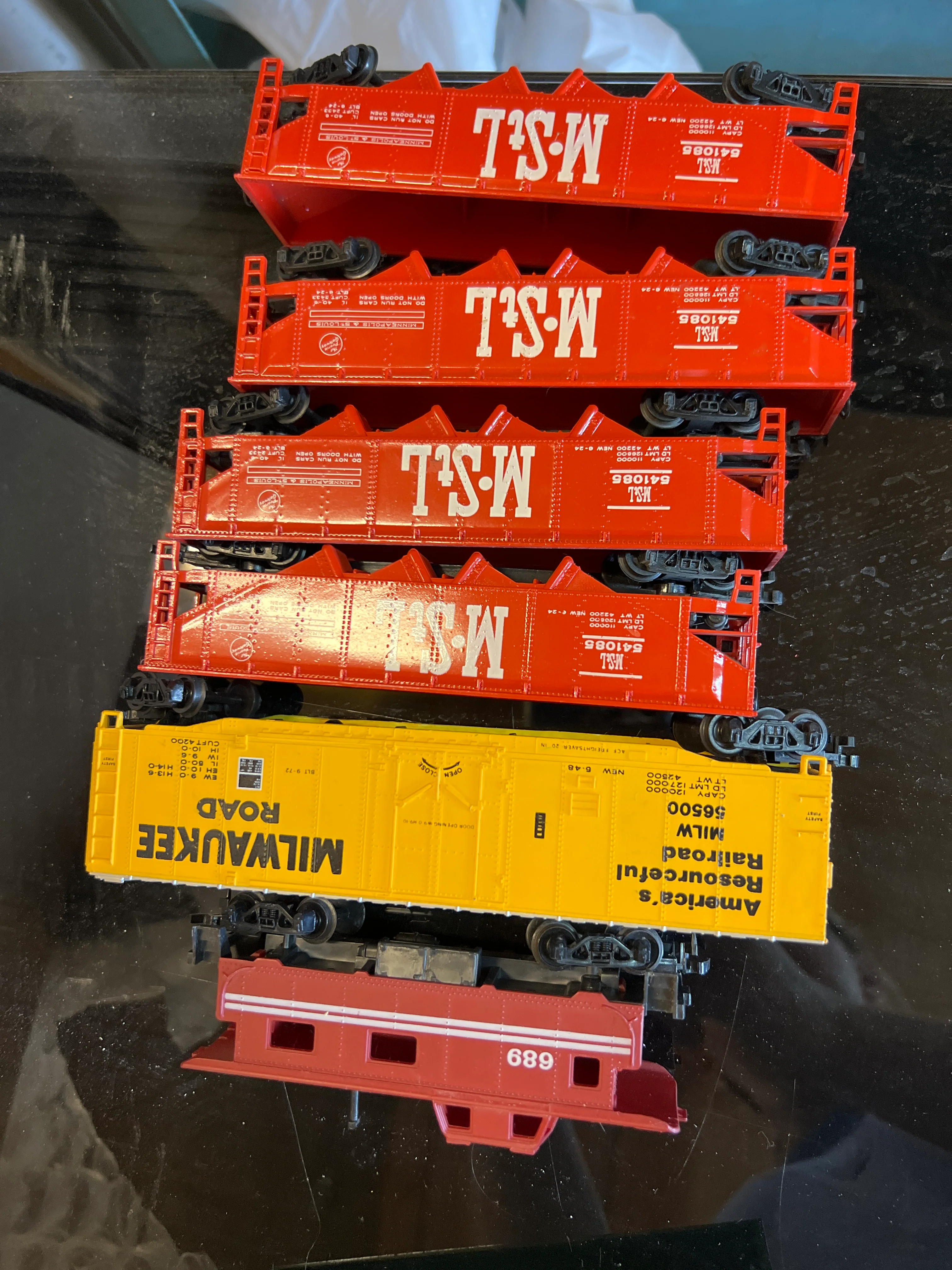 HO Bargain Car MstL Milwaukee 6 car Pack Used Good - Image 3