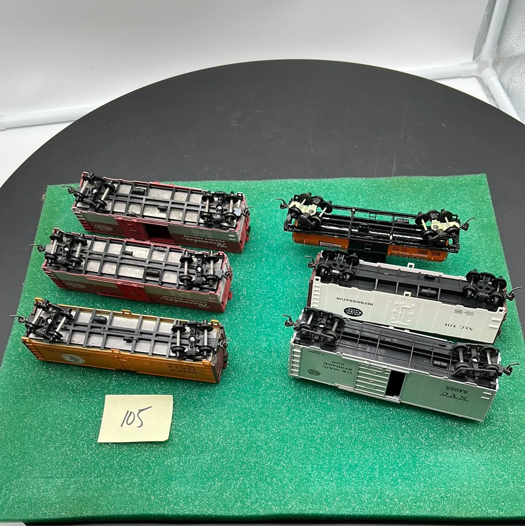HO Scale Bargain Car Pack 105:  Set of 6 New York Central Freight car pack HO SCALE USED - Image 5