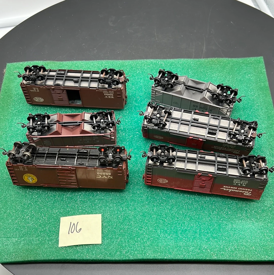 HO Scale Bargain Car Pack 106:  Set of 6 New York Central Freight car pack HO SCALE USED - Image 5