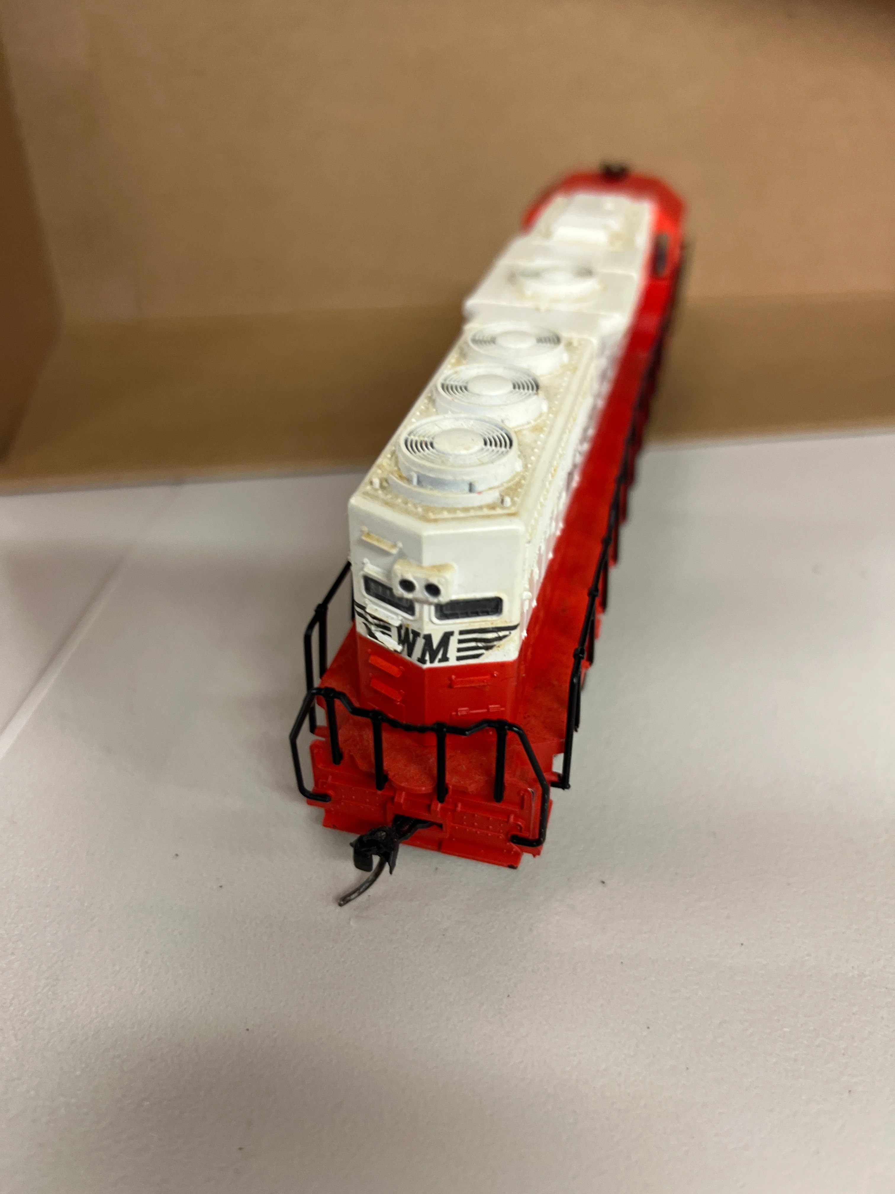 HO Scale Bargain Engine 143 7039 Atlas Western MD Diesel In Box Used VG - Image 6
