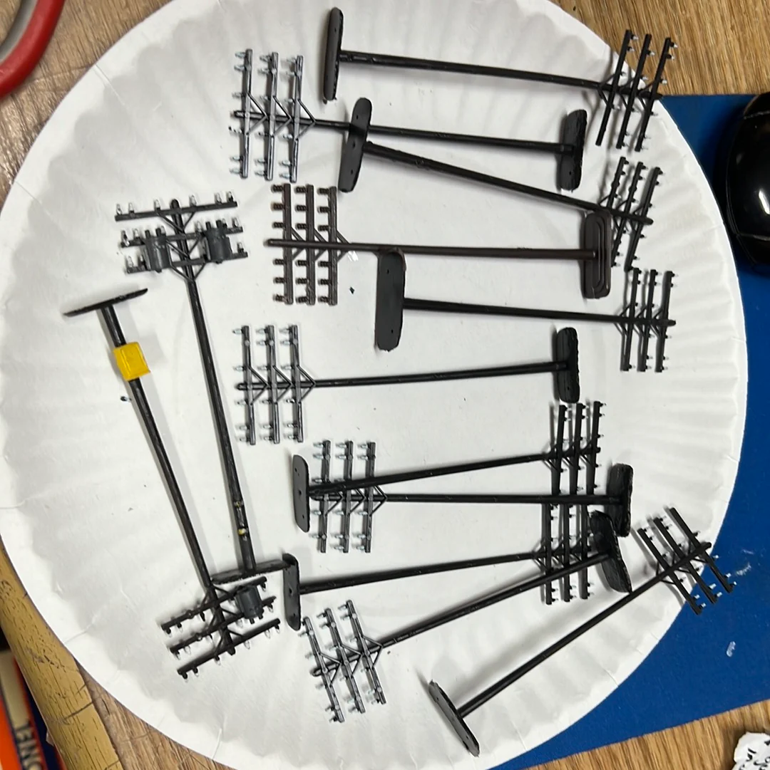 HO scale Scenery Pack Telephone Poles - Image 2
