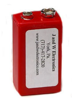 J AND W ELECTRONICS BATTERY COMPONENT REPLACEMENT BCR 9 VOLT  NEW limited