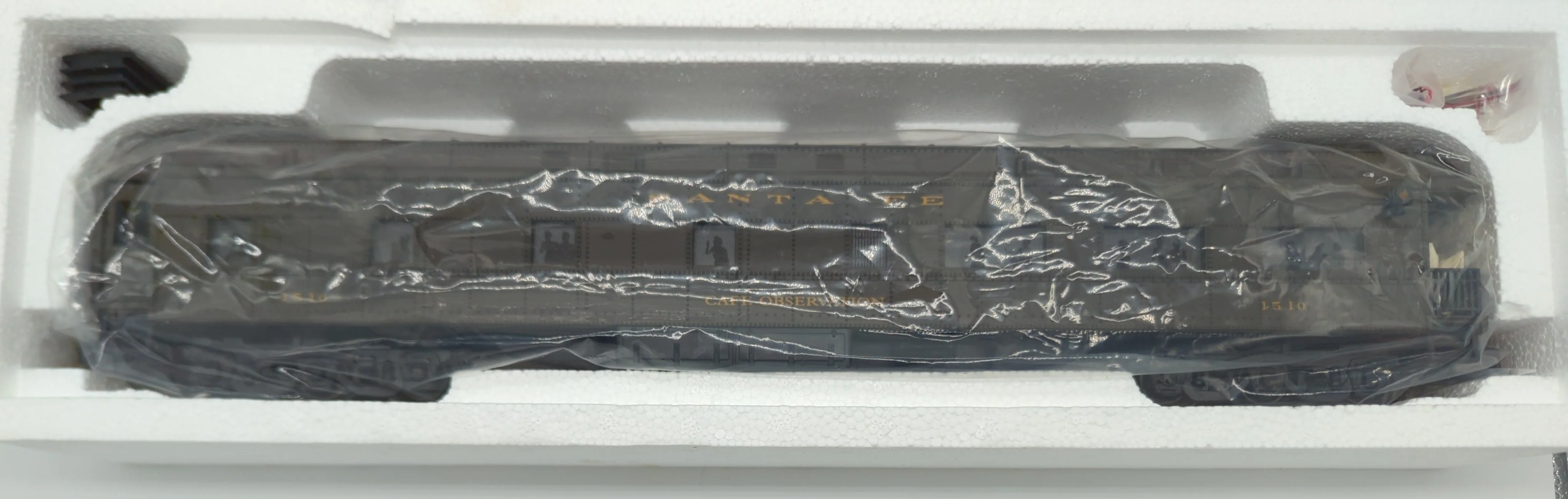 K-Line 1510 Santa Fe Cafe Observation Passenger Car  O SCALE Used Excellent damaged box - Image 6