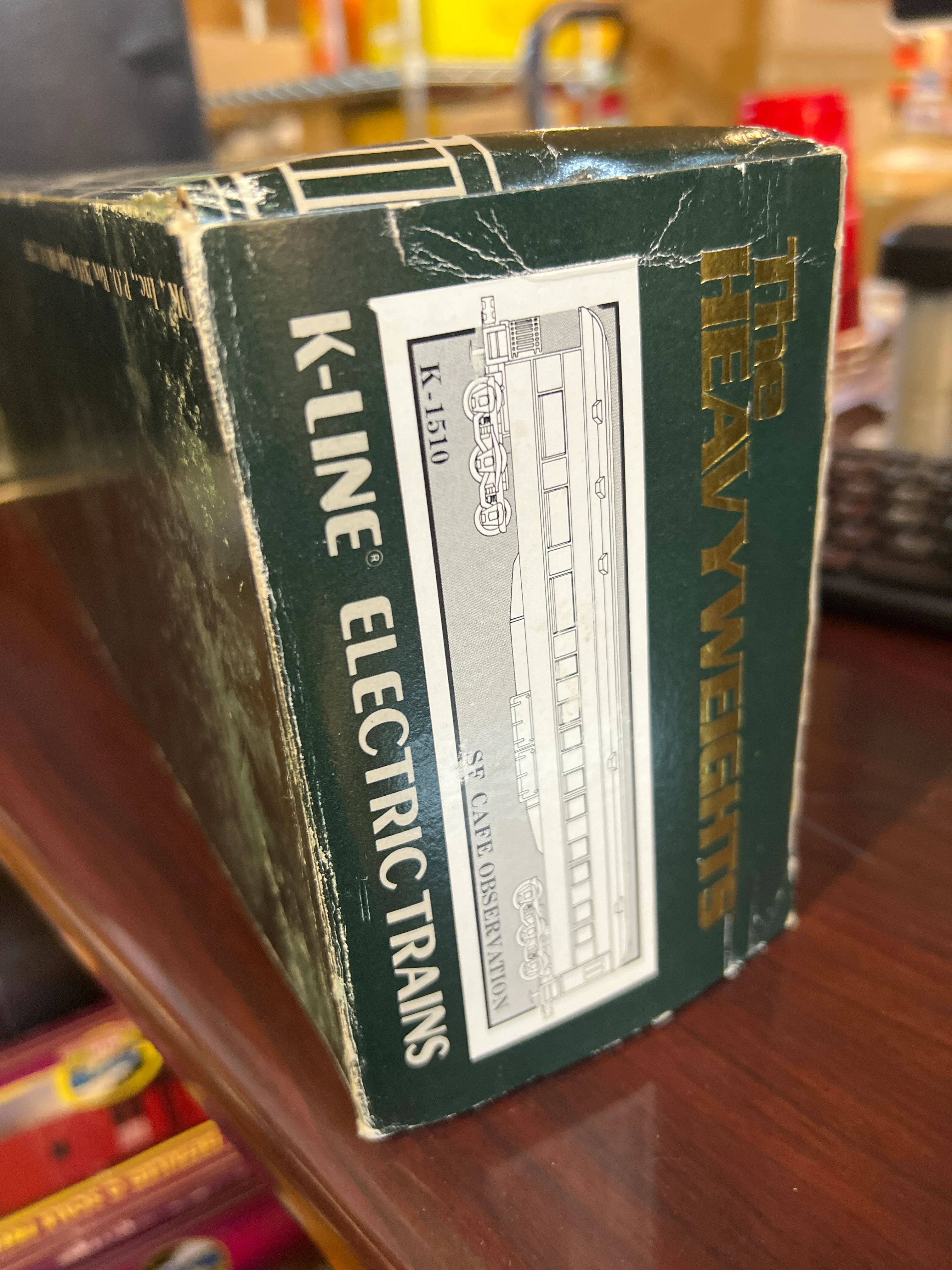 K-Line 1510 Santa Fe Cafe Observation Passenger Car  O SCALE Used Excellent damaged box - Image 9