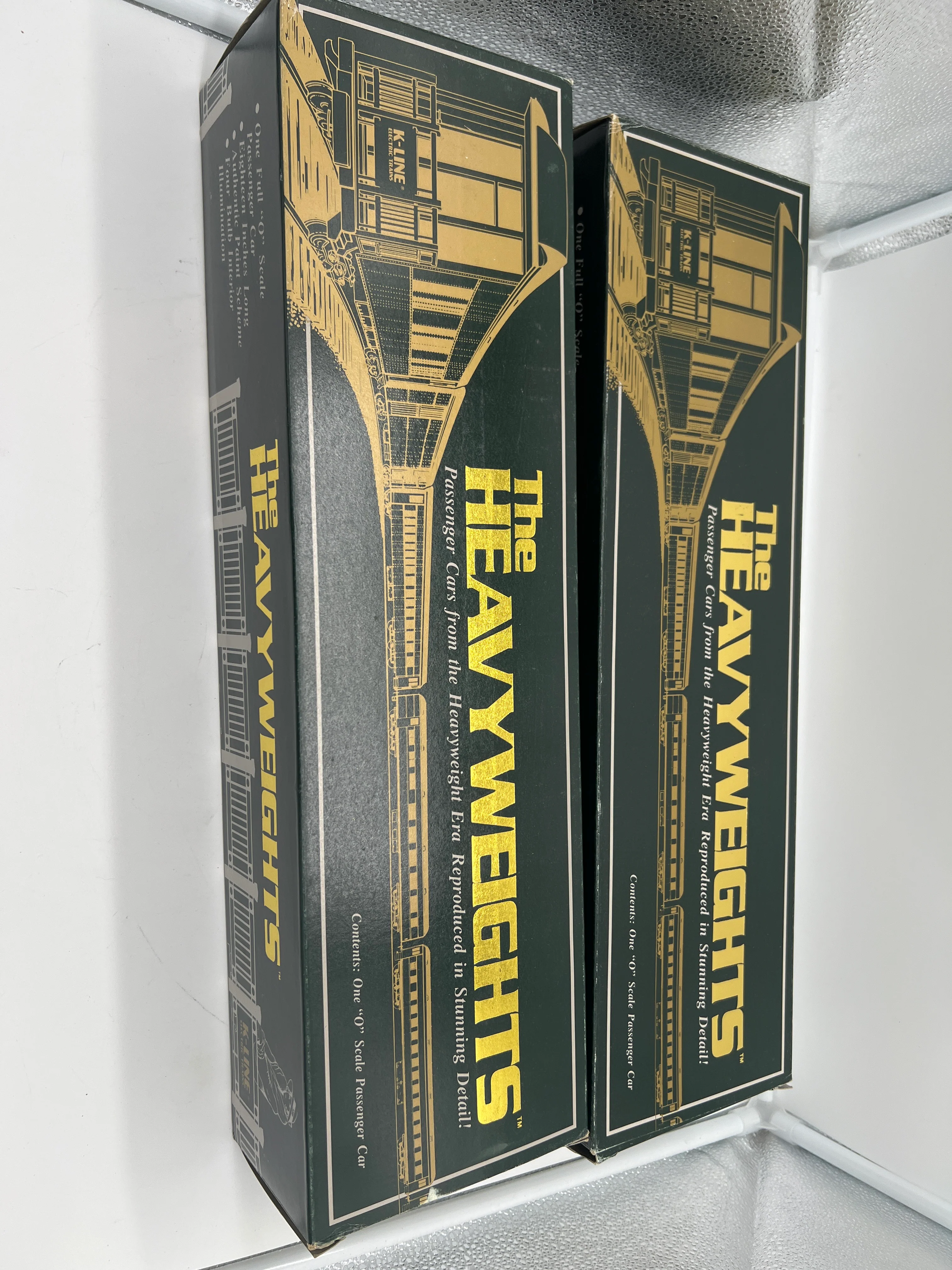 K-Line K-3628, K-1544 Union Pacific Overland Ltd Heavyweight Passenger Car Set (Set of 2) Gray, Diner & Observation Cars O Scale Used Excellent - Image 12