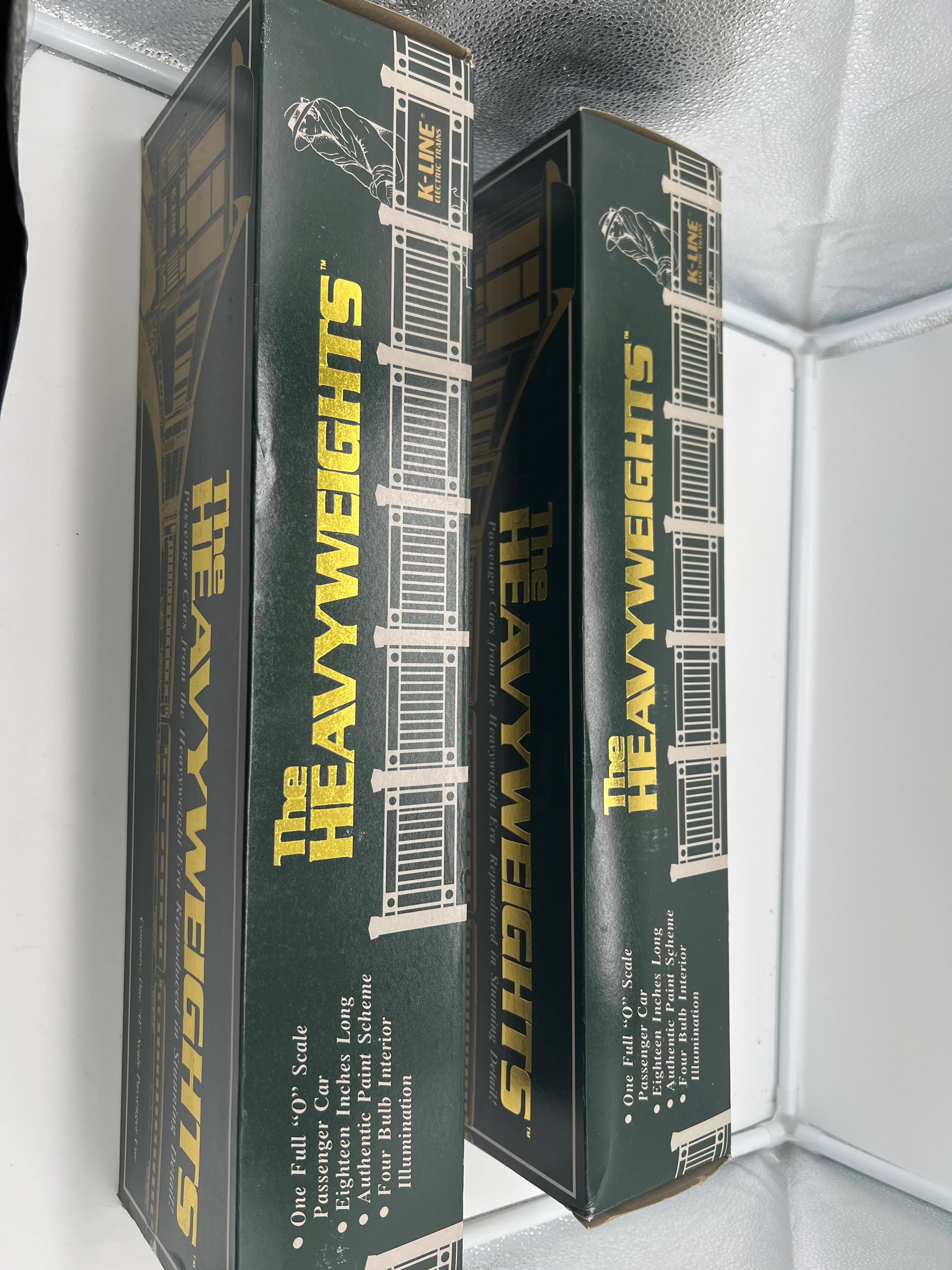K-Line K-3628, K-1544 Union Pacific Overland Ltd Heavyweight Passenger Car Set (Set of 2) Gray, Diner & Observation Cars O Scale Used Excellent - Image 13