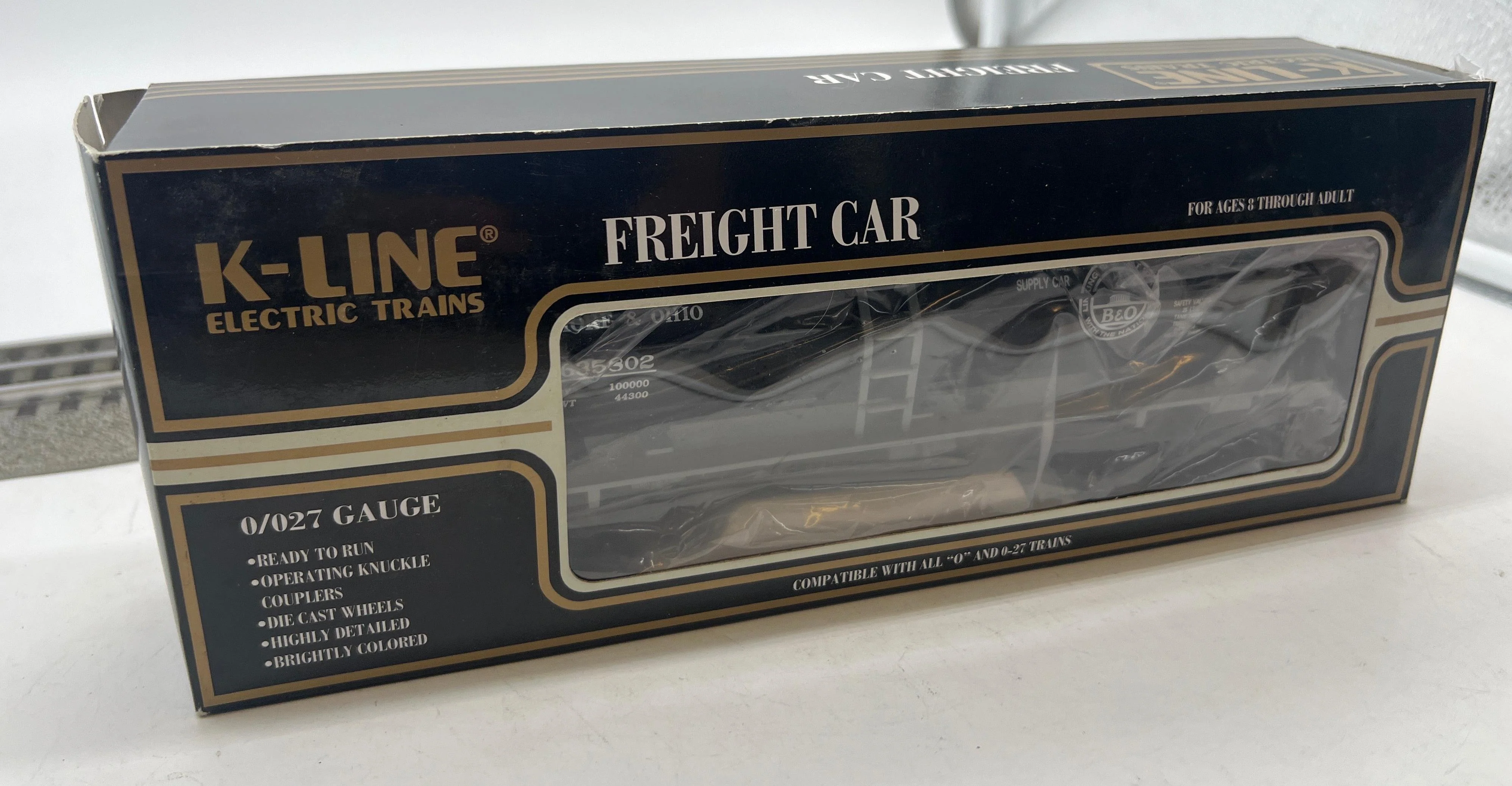 K-Line K-635802 Baltimore & Ohio Single Dome Tank Car O SCALE Like New - Image 3
