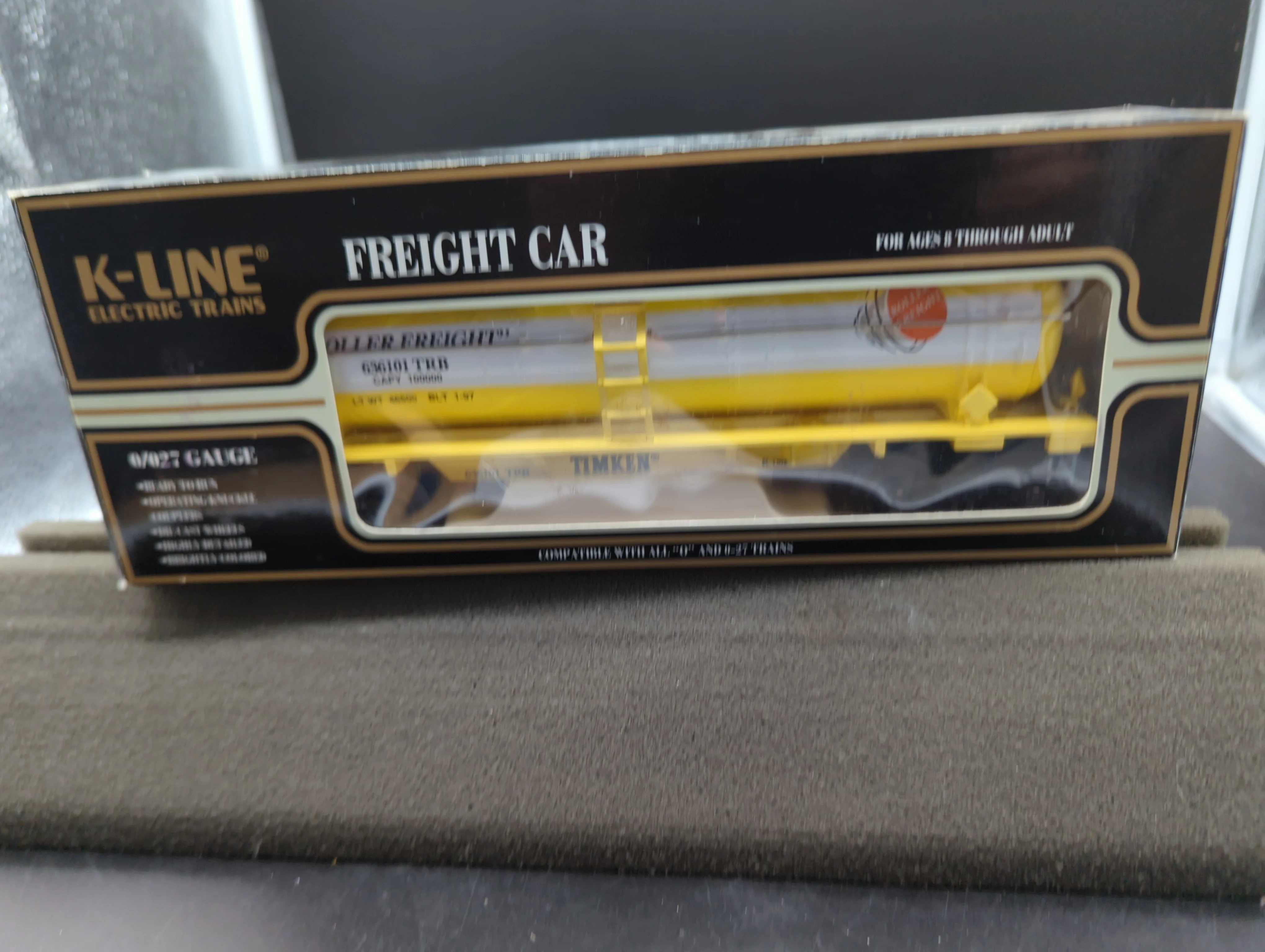 K-Line K-636101  Timken Classis Tank Car#1 Die Cast Chassis " Roller Freight TRB O SCALE Like New - Image 6