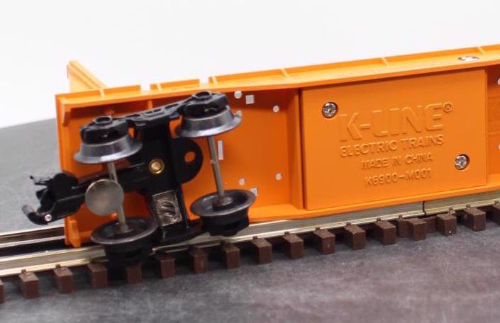 K-Line K-6675 Illinois Central Flatcar with spools O SCALE Like New - Image 2