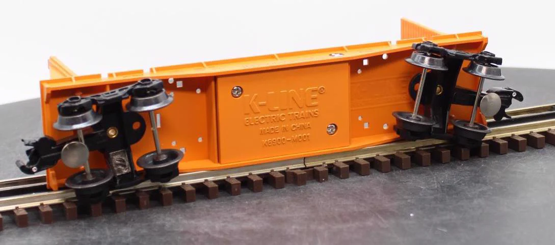 K-Line K-6675 Illinois Central Flatcar with spools O SCALE Like New - Image 8