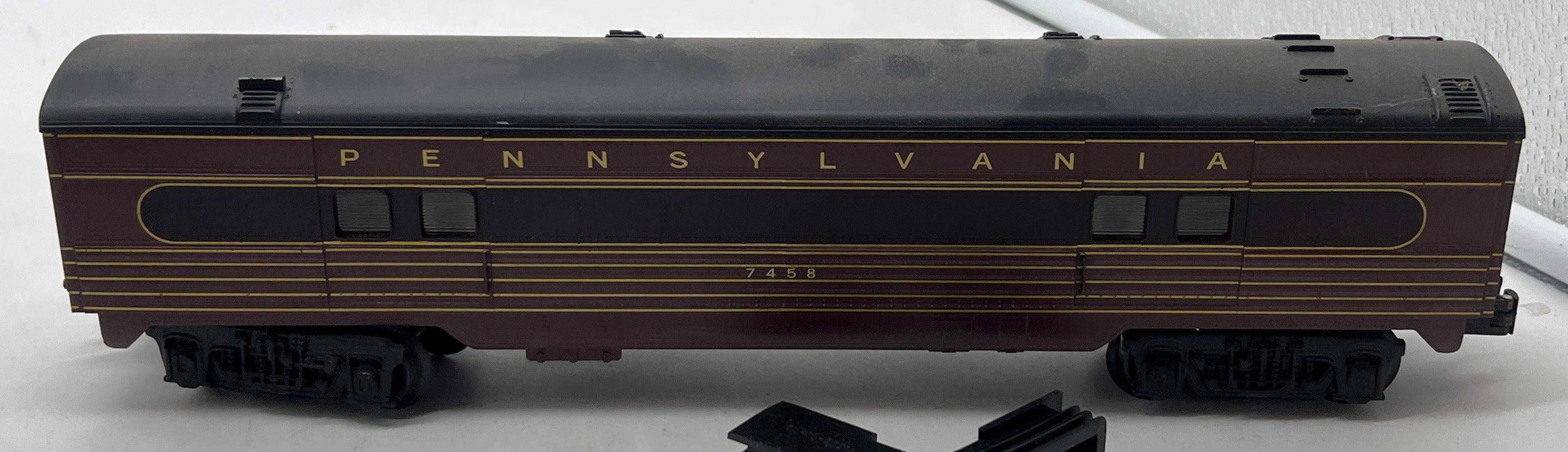 K-Line k4580-7458 PRR PENNSYLVANIA Baggage Car Mainline #7458 O Scale Used Excellent