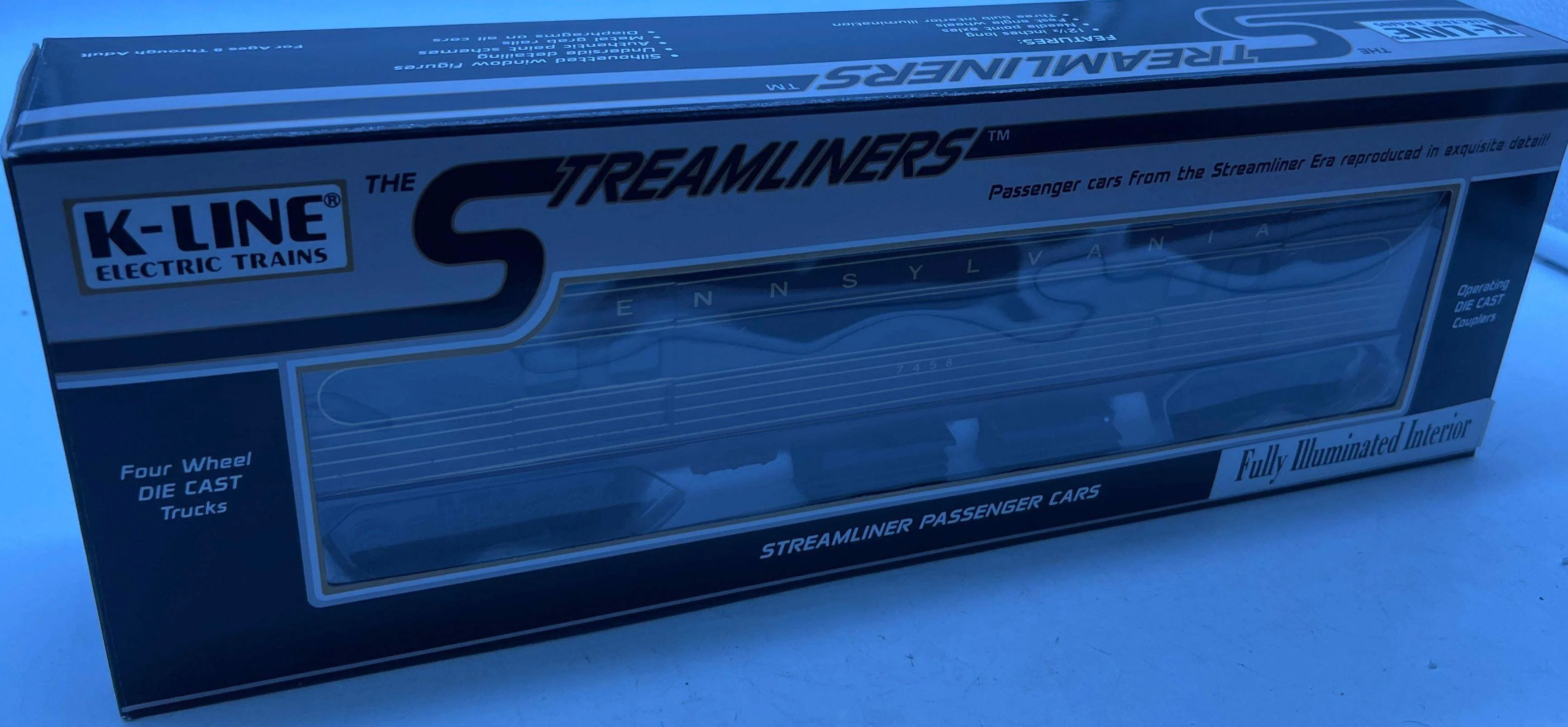K-Line k4580-7458 PRR PENNSYLVANIA Baggage Car Mainline #7458 O Scale Used Excellent - Image 3