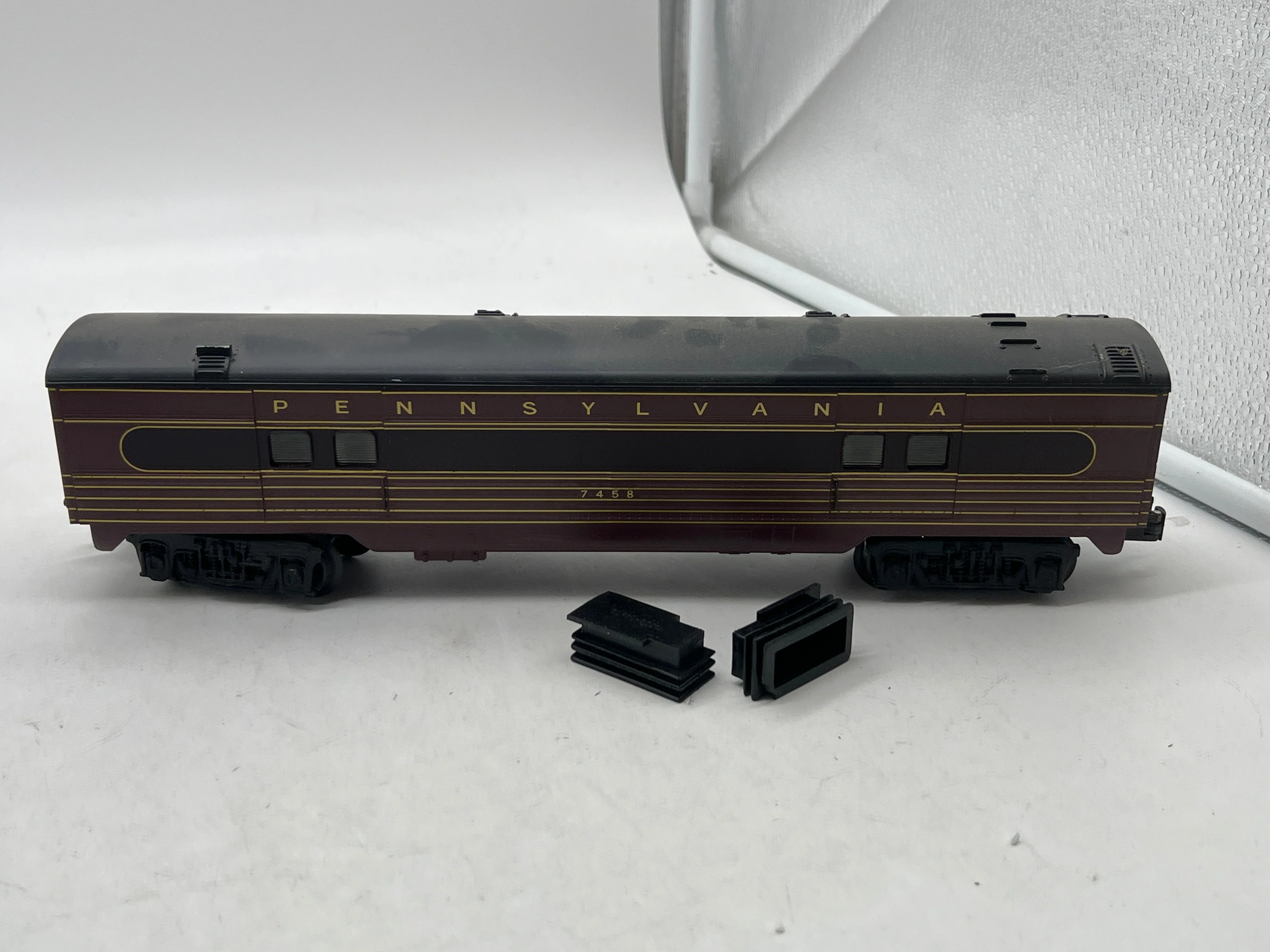 K-Line k4580-7458 PRR PENNSYLVANIA Baggage Car Mainline #7458 O Scale Used Excellent - Image 4