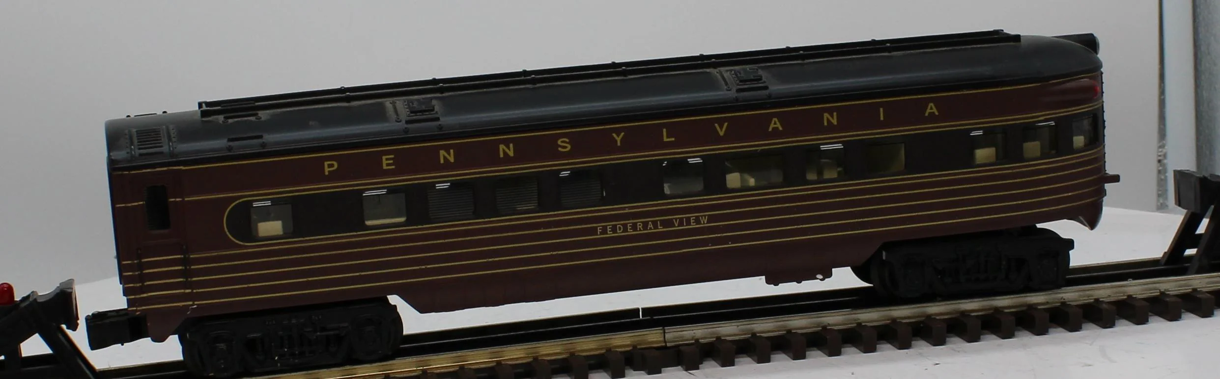 K-Line K4580-8115 PENNSYLVANIA Federal View Observation Passenger Car O Scale Used Excellent - Image 2