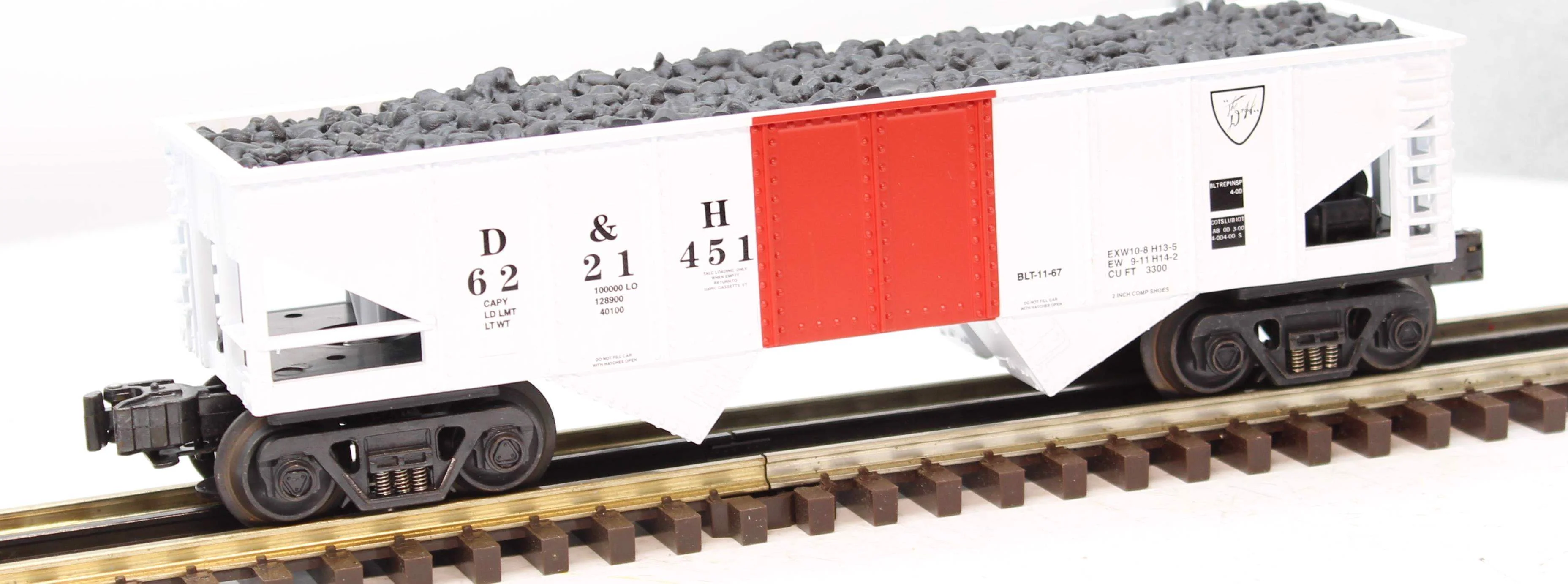 K-Line K622-1451 DELAWARE & HUDSON Hopper Car O Scale Used - Image 2