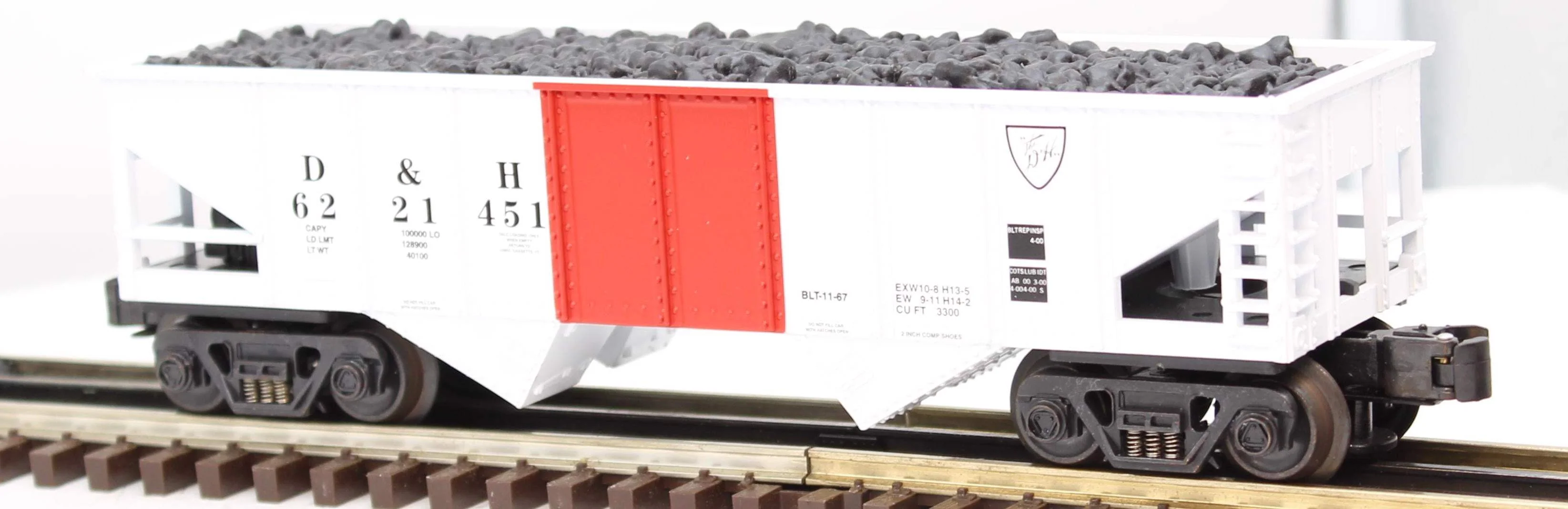 K-Line K622-1451 DELAWARE & HUDSON Hopper Car O Scale Used - Image 3