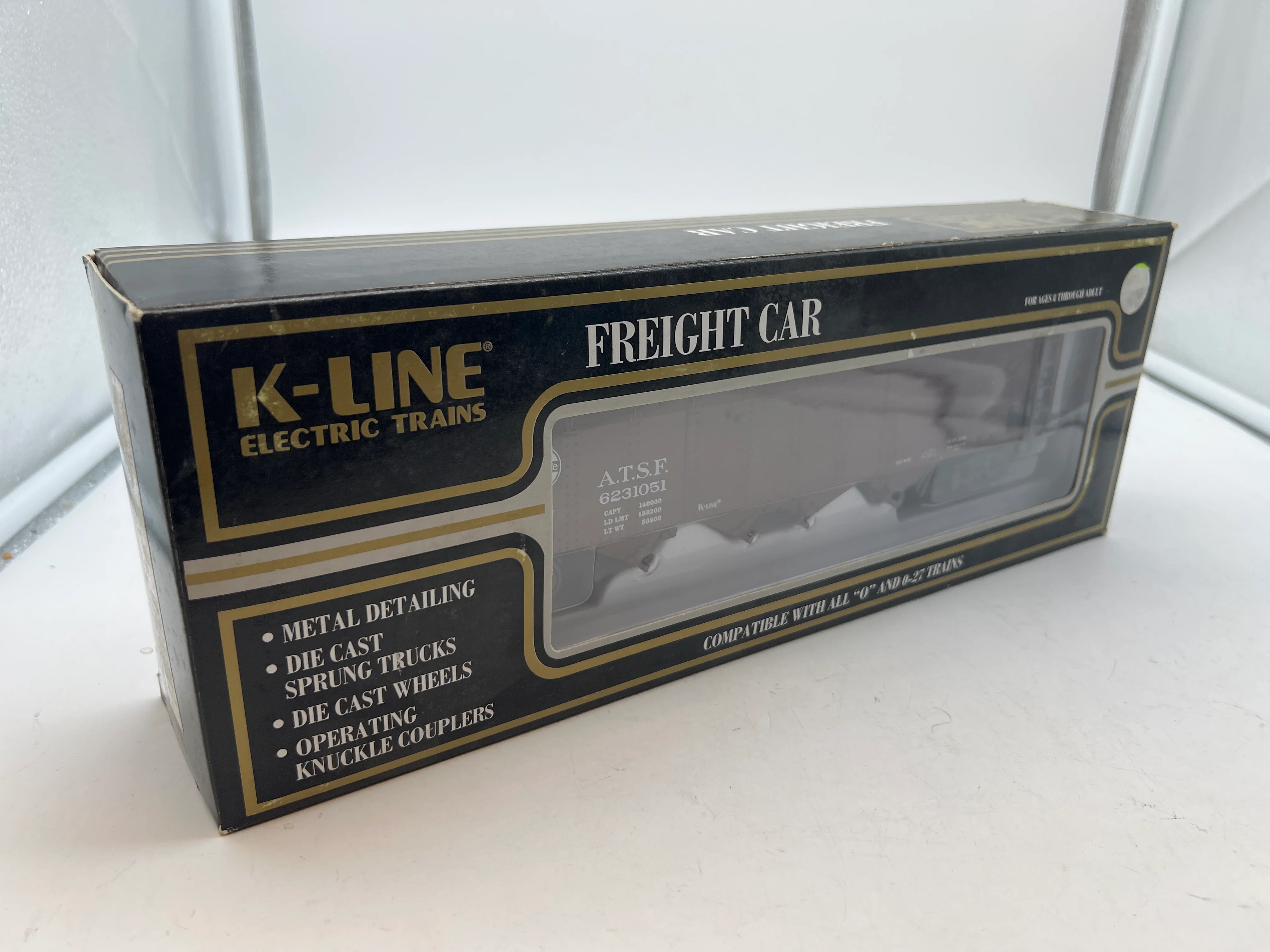 K-Line k623-1051 ATSF Santa Fe Die Cast Hopper O SCALE NEW - Image 2