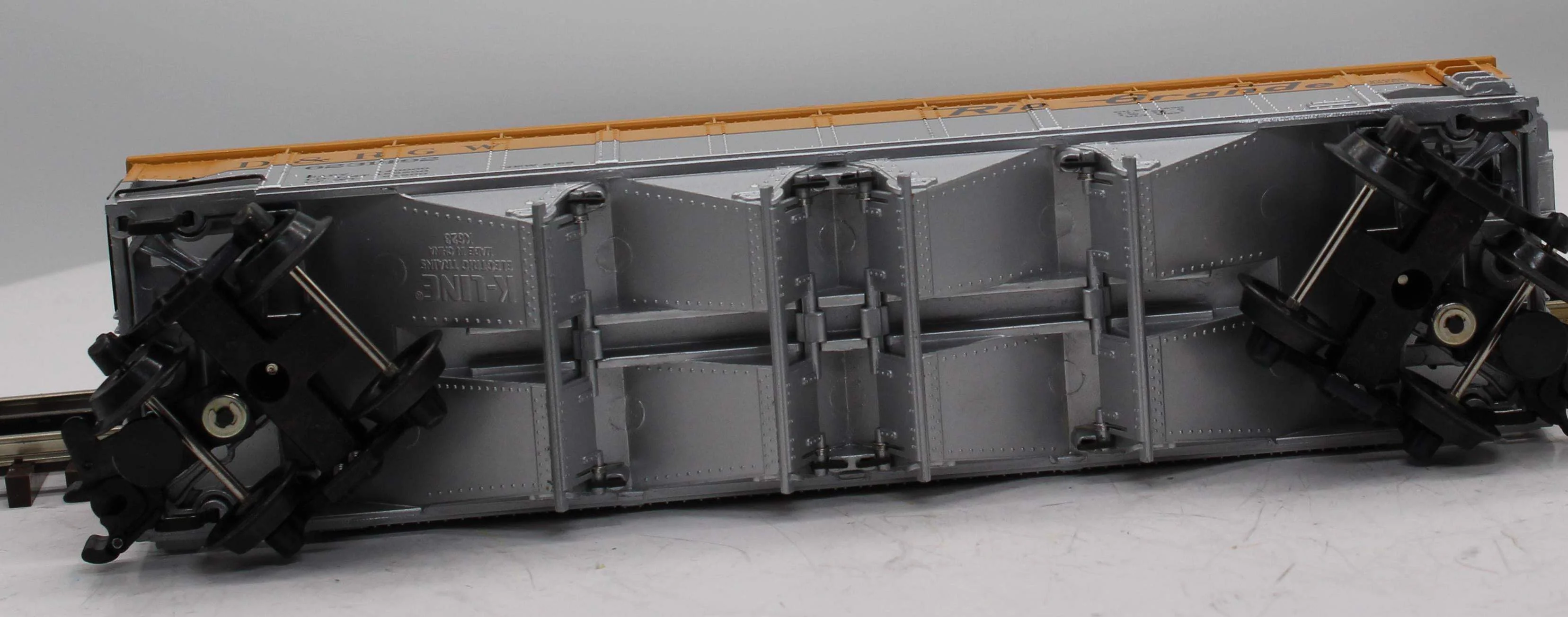 K-Line K623-1492 D&RGW classic 4 Bay Hopper O SCALE Like New - Image 7
