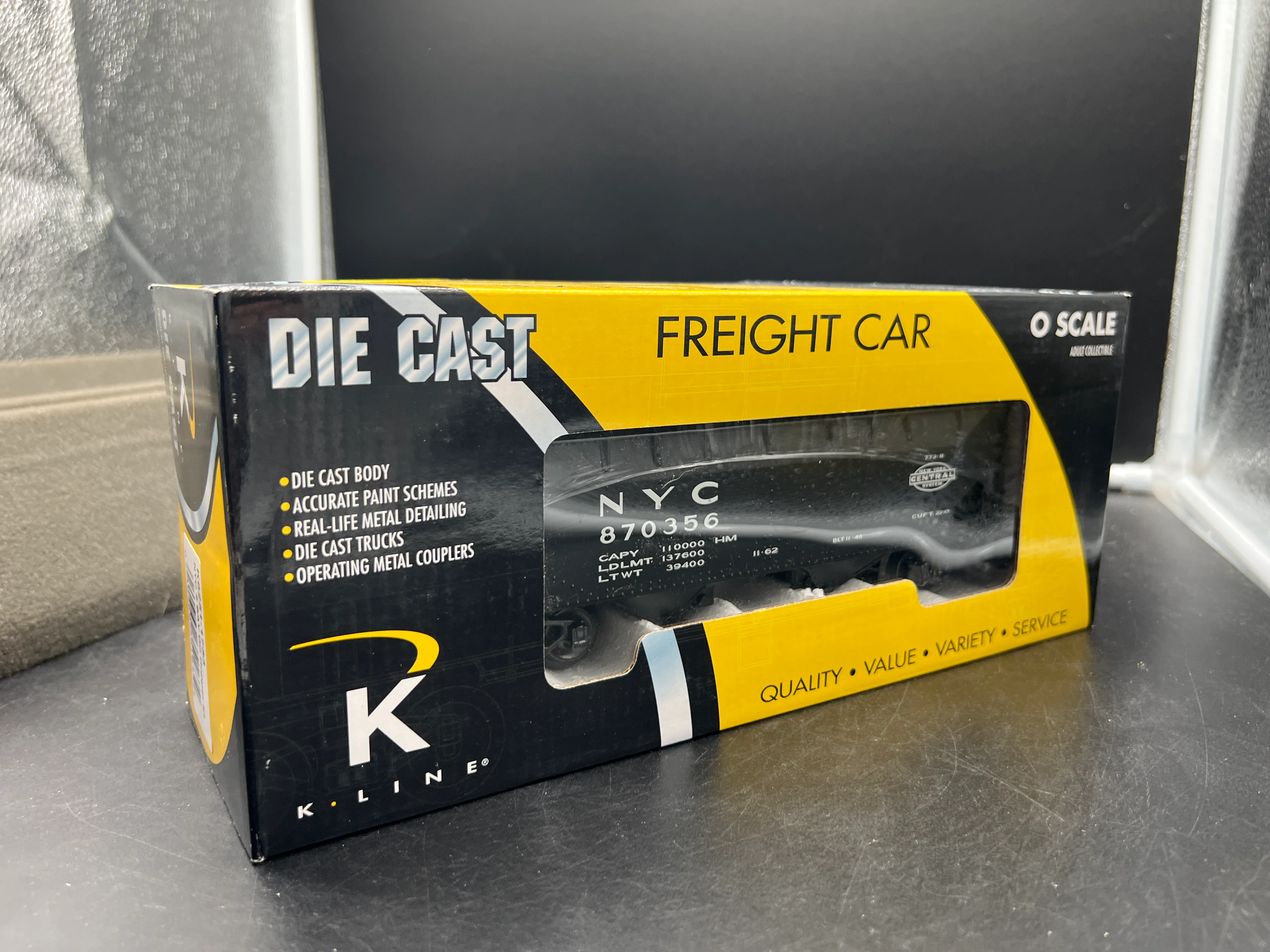 K-Line k6251-1753 New York Central NYC 2 Bay Die Cast Hopper O SCALE NEW - Image 2