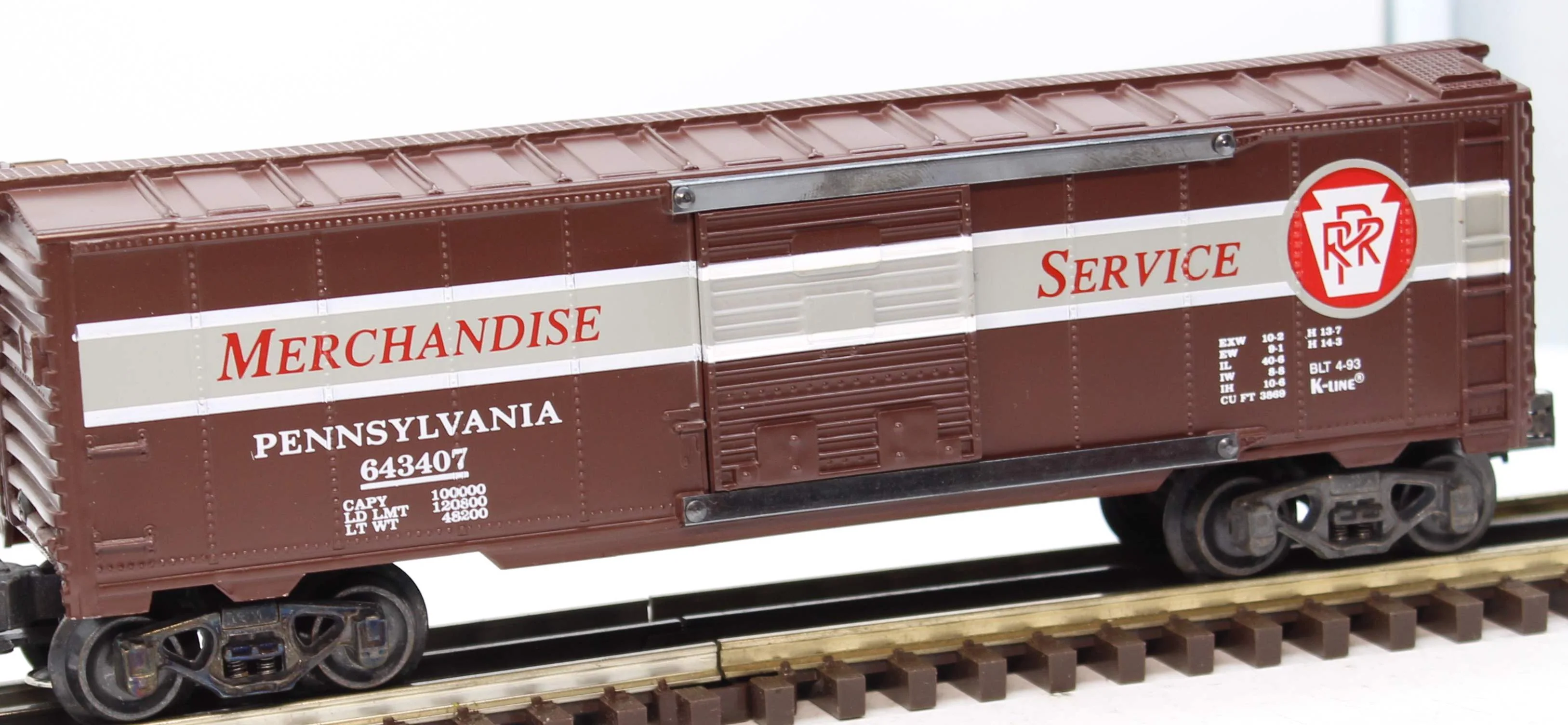 K-Line K64347 PENNSYLVANIA CLASSIC MERCHANDISE BOXCAR #643407 O Scale Like New - Image 5