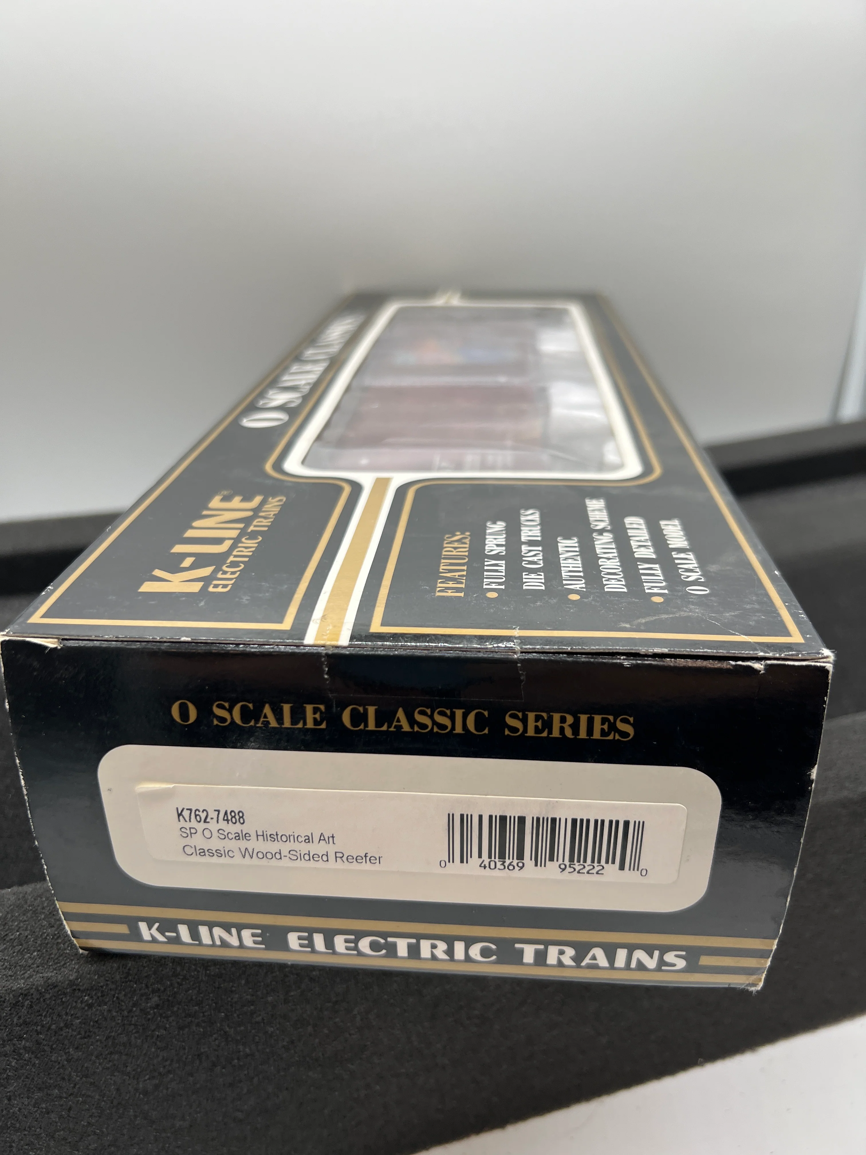 K-Line k672-7488 Southern Pacific Lines Apache Trail Historical Art Woodside Reefer O SCALE NEW - Image 3