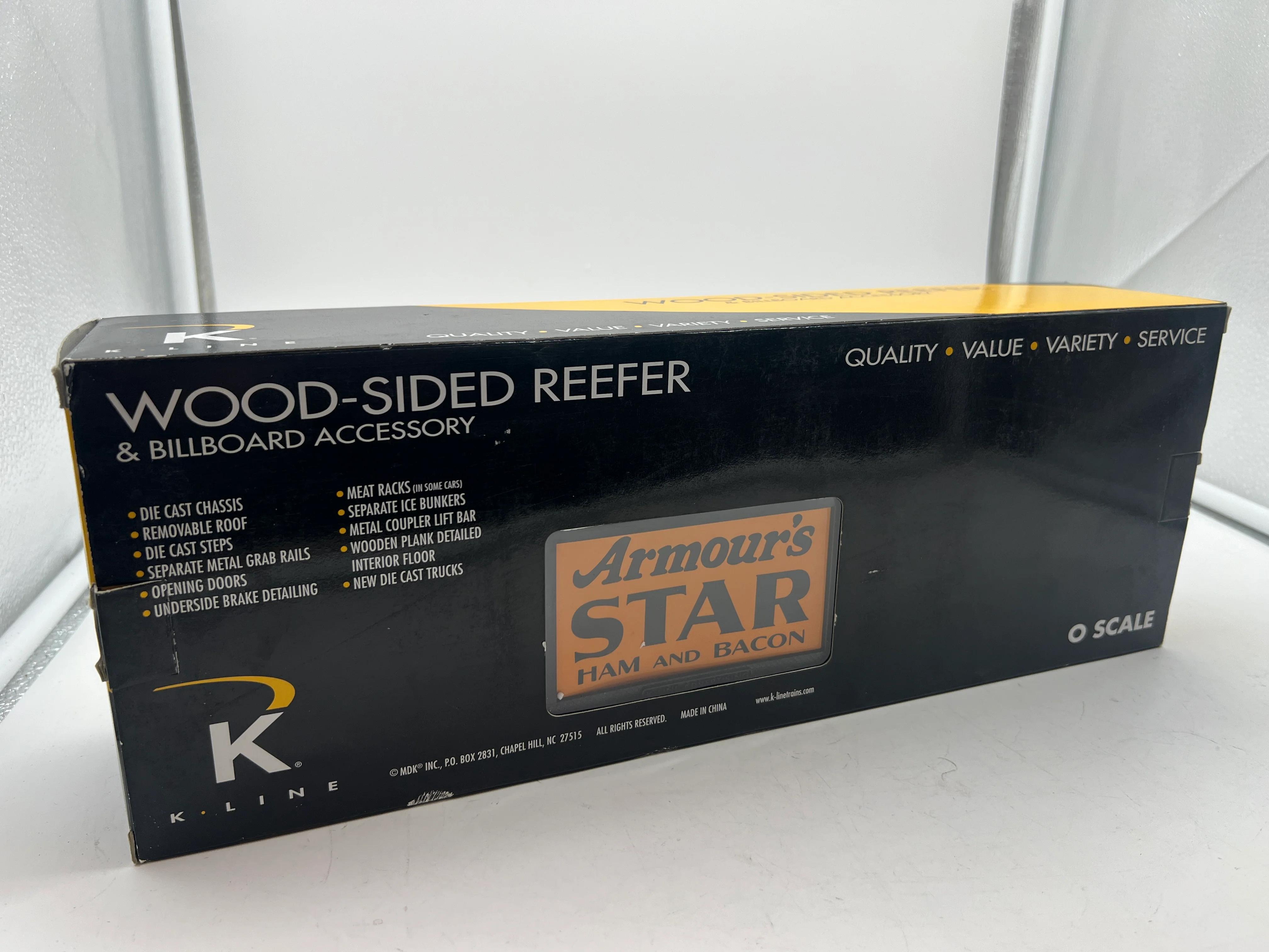 K-Line k742-80353 Armour Star 16983 Wood-Sided Reefer Car O SCALE Like New - Image 5