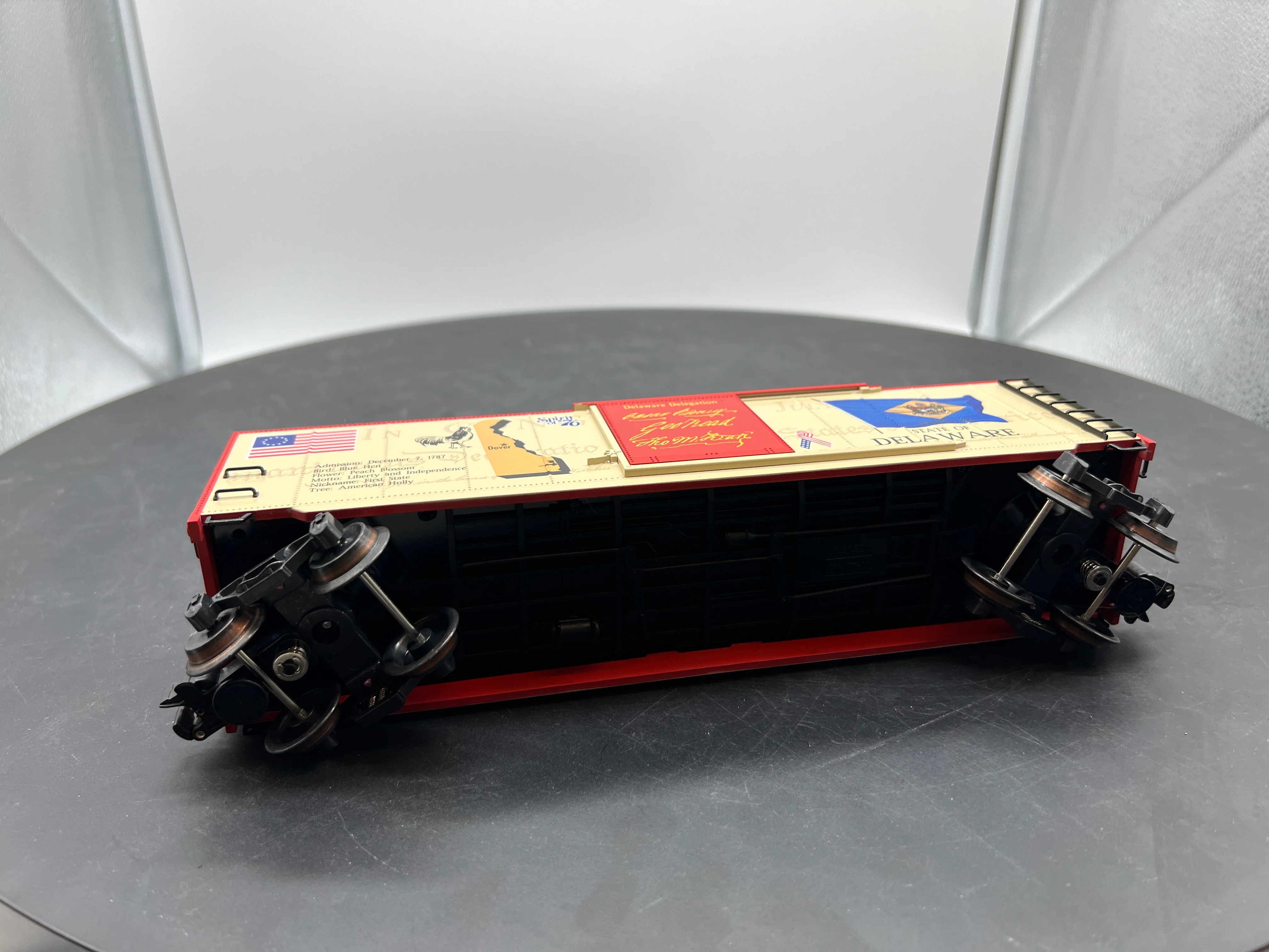 K-Line k761-7601 Spirit of '76 Delaware State Boxcar O SCALE Like New - Image 6