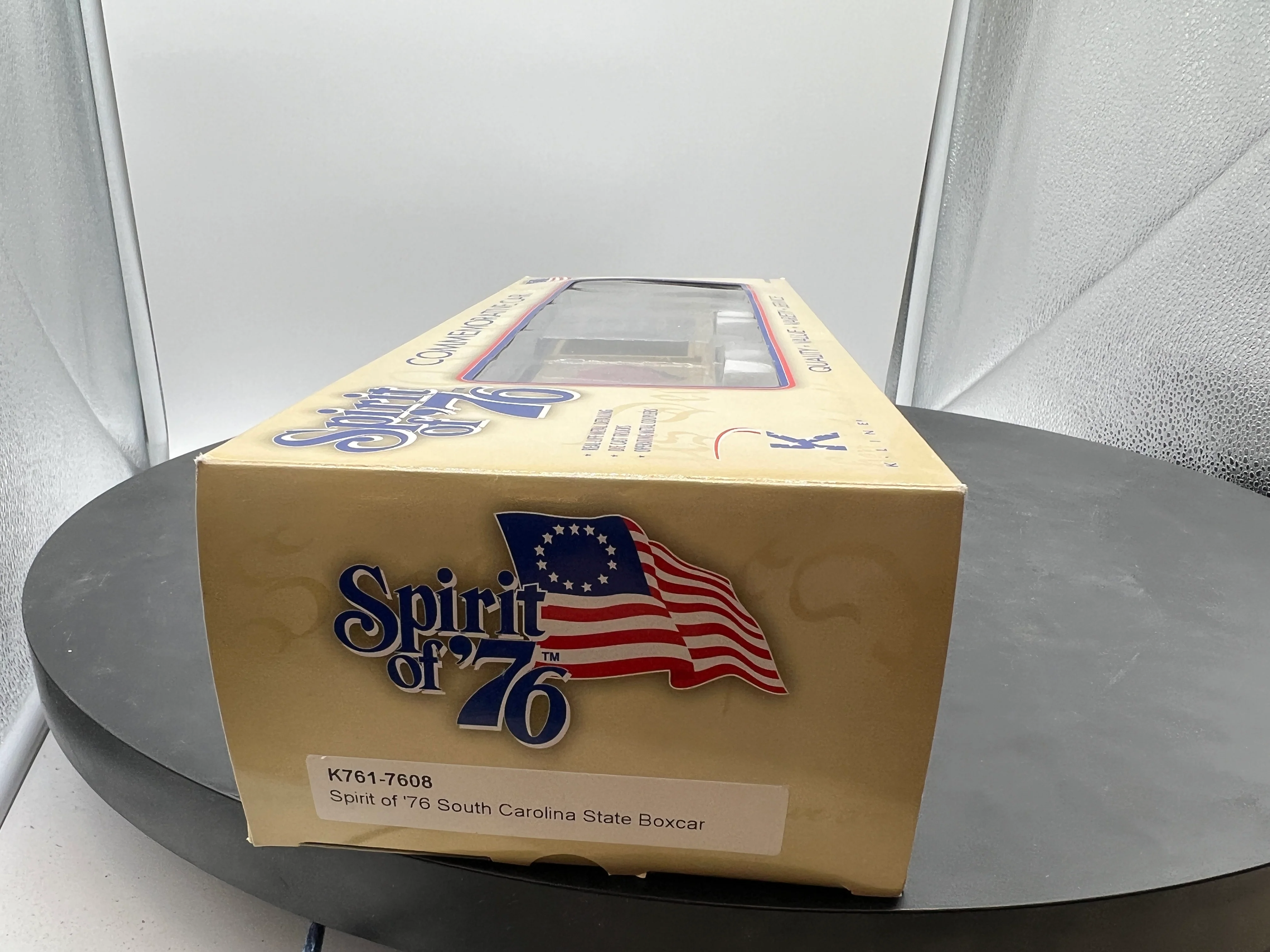 K-Line k761-7608 Spirit of 76 South Carolina State BoxcarO SCALE Like New - Image 3