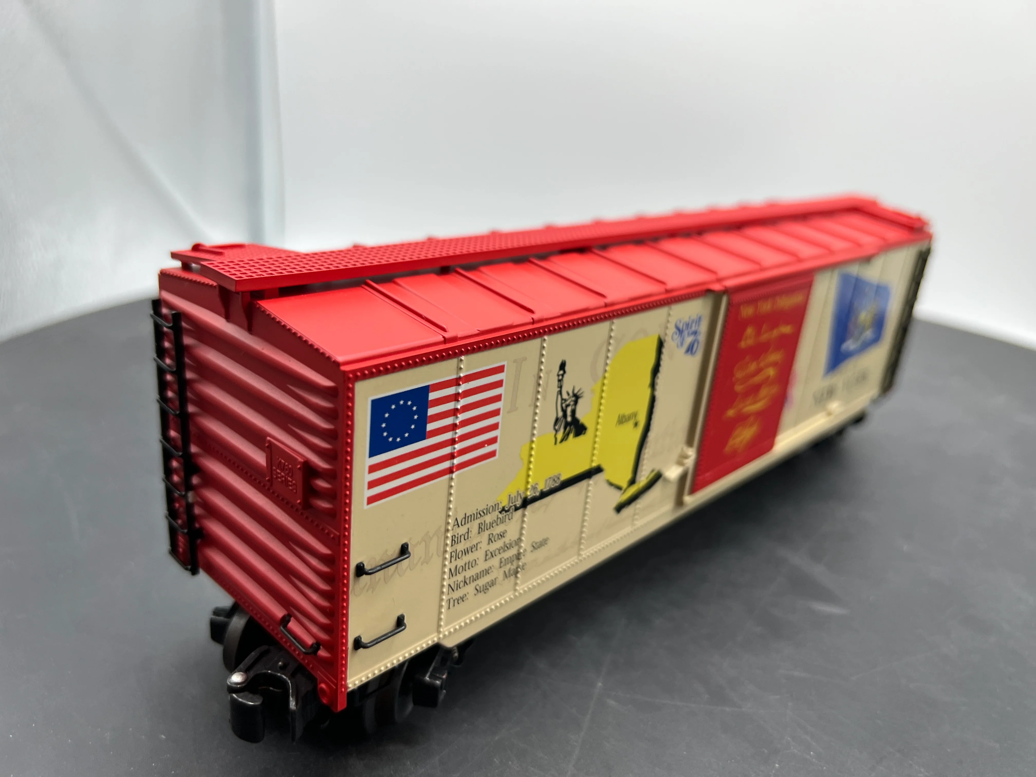 K-Line k761-7611 Spirit Of 76 New York State Boxcar O SCALE Like New - Image 7