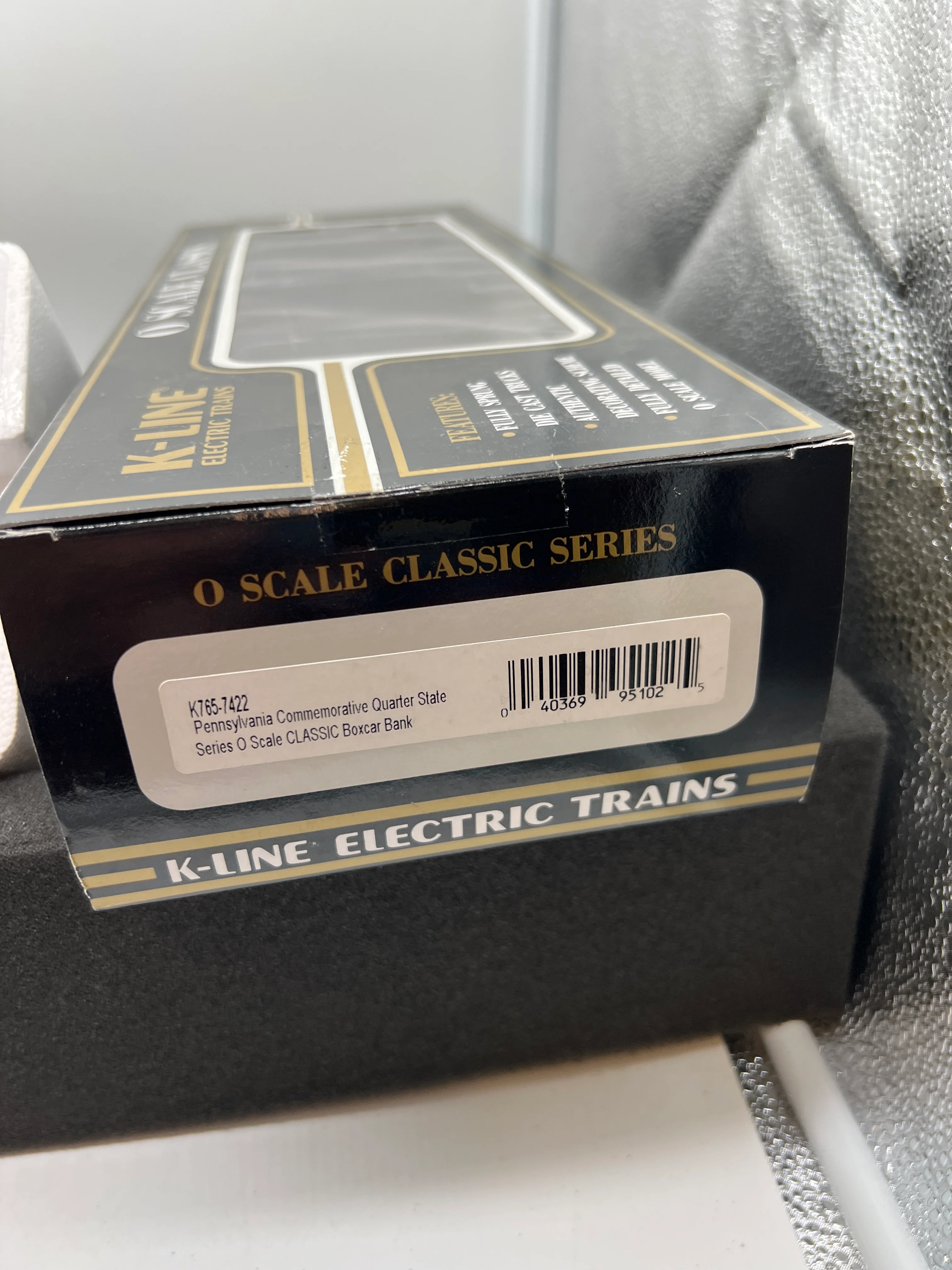 K-Line k765-7422 Pennsylvania Quarter Boxcar Bank O SCALE NEW - Image 2