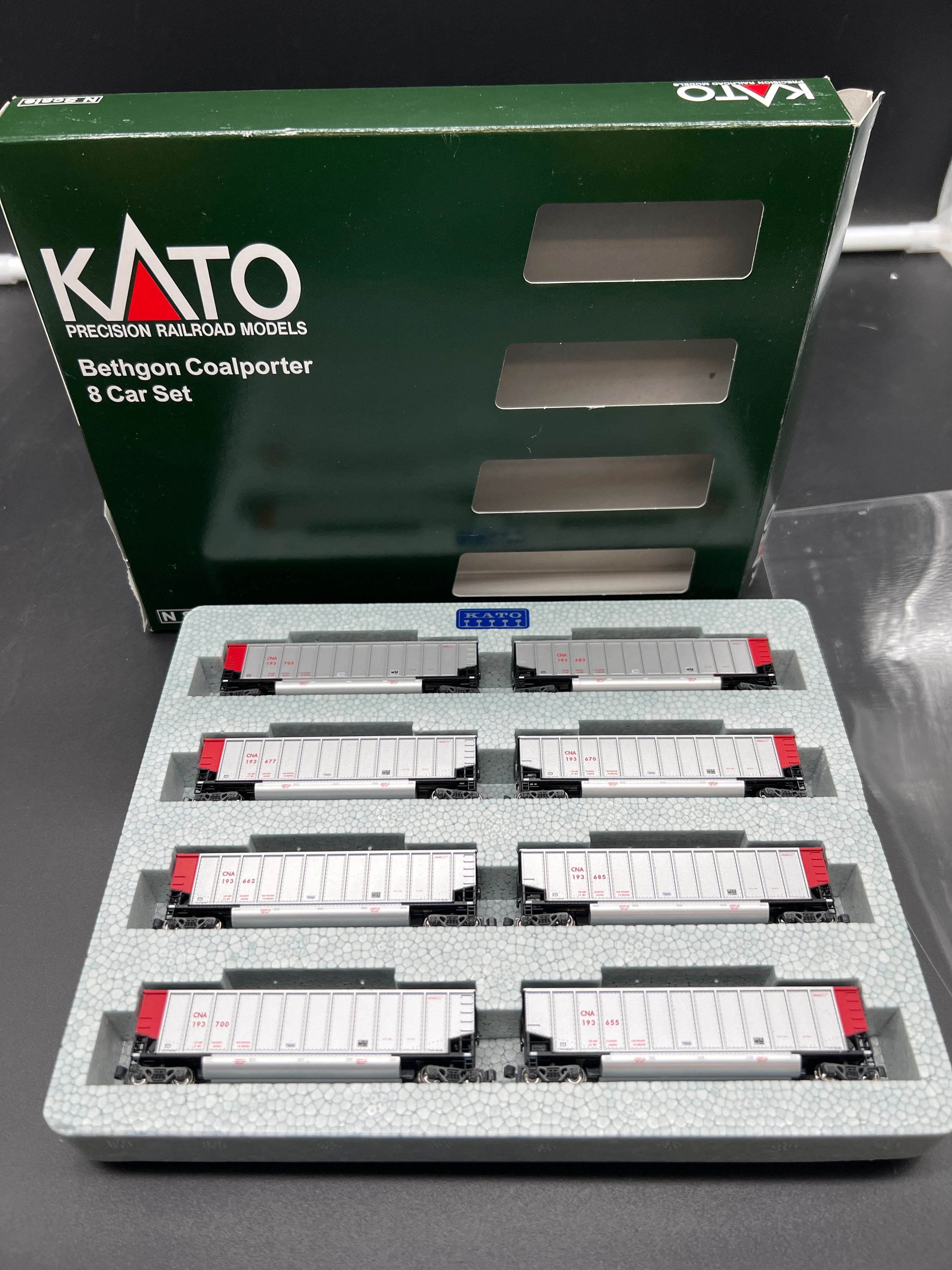 Kato 106-4629 Bethgon Coalporter Canadian National 8 Car Set N scale New