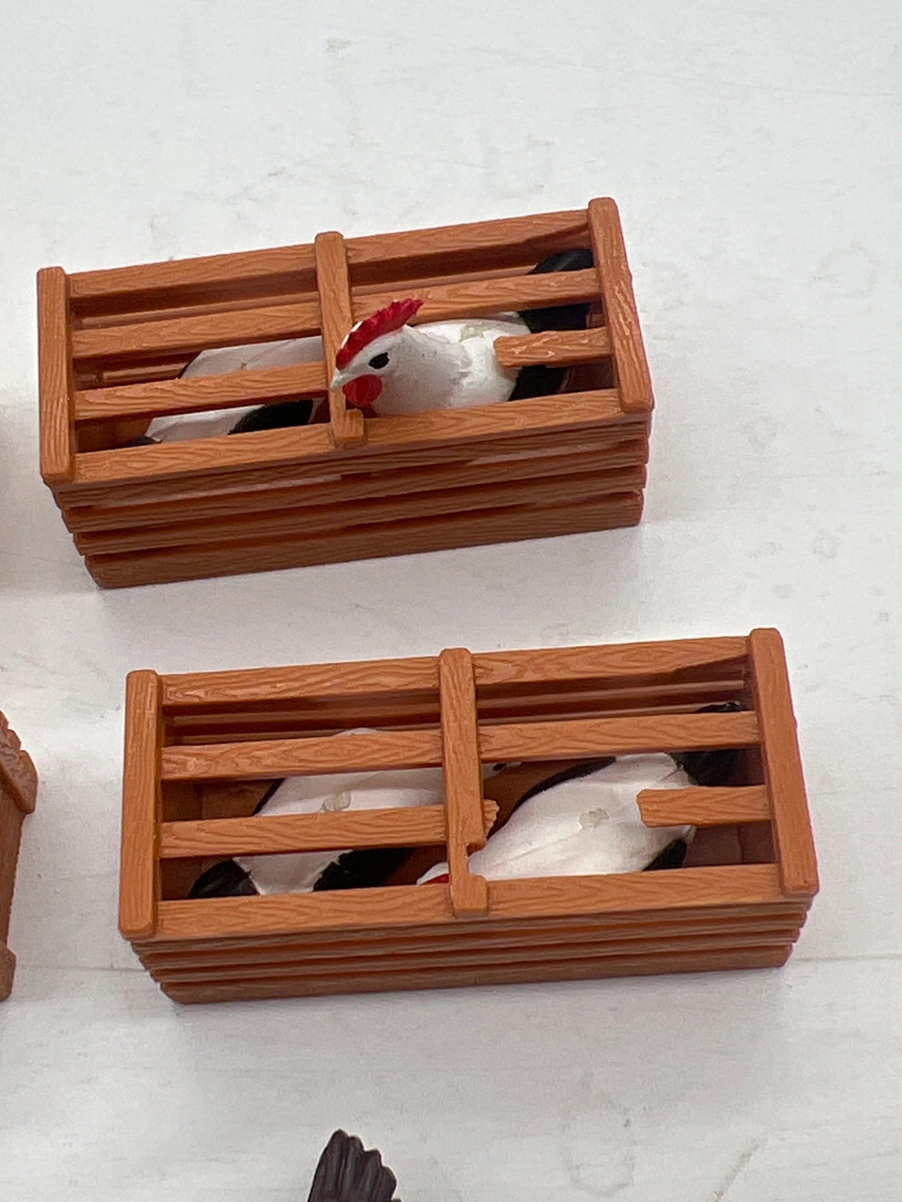 LGB Chickens Scenery/ Accessories 12 pieces G SCALE Like New No Box - Image 2