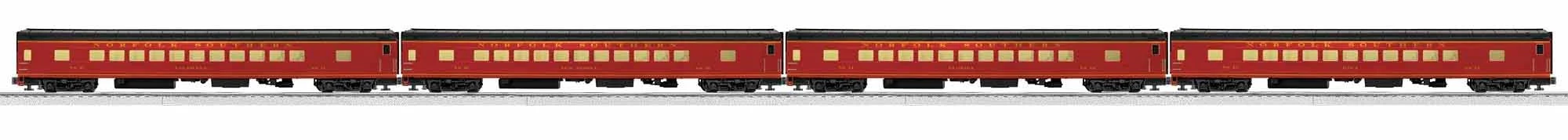 Lionel 1927200 Norfolk & Southern NS Excursion Coach 4 pack AND1927600 Norfolk Southern Excursion Coach 2 Pack Set (Set of 6 cars) O Scale NEW - Image 2