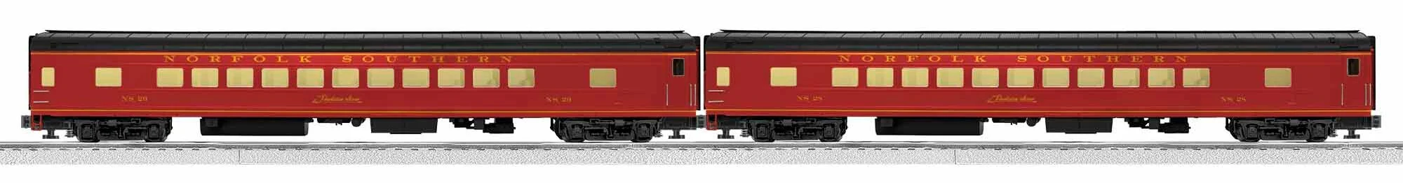 Lionel 1927200 Norfolk & Southern NS Excursion Coach 4 pack AND1927600 Norfolk Southern Excursion Coach 2 Pack Set (Set of 6 cars) O Scale NEW - Image 3