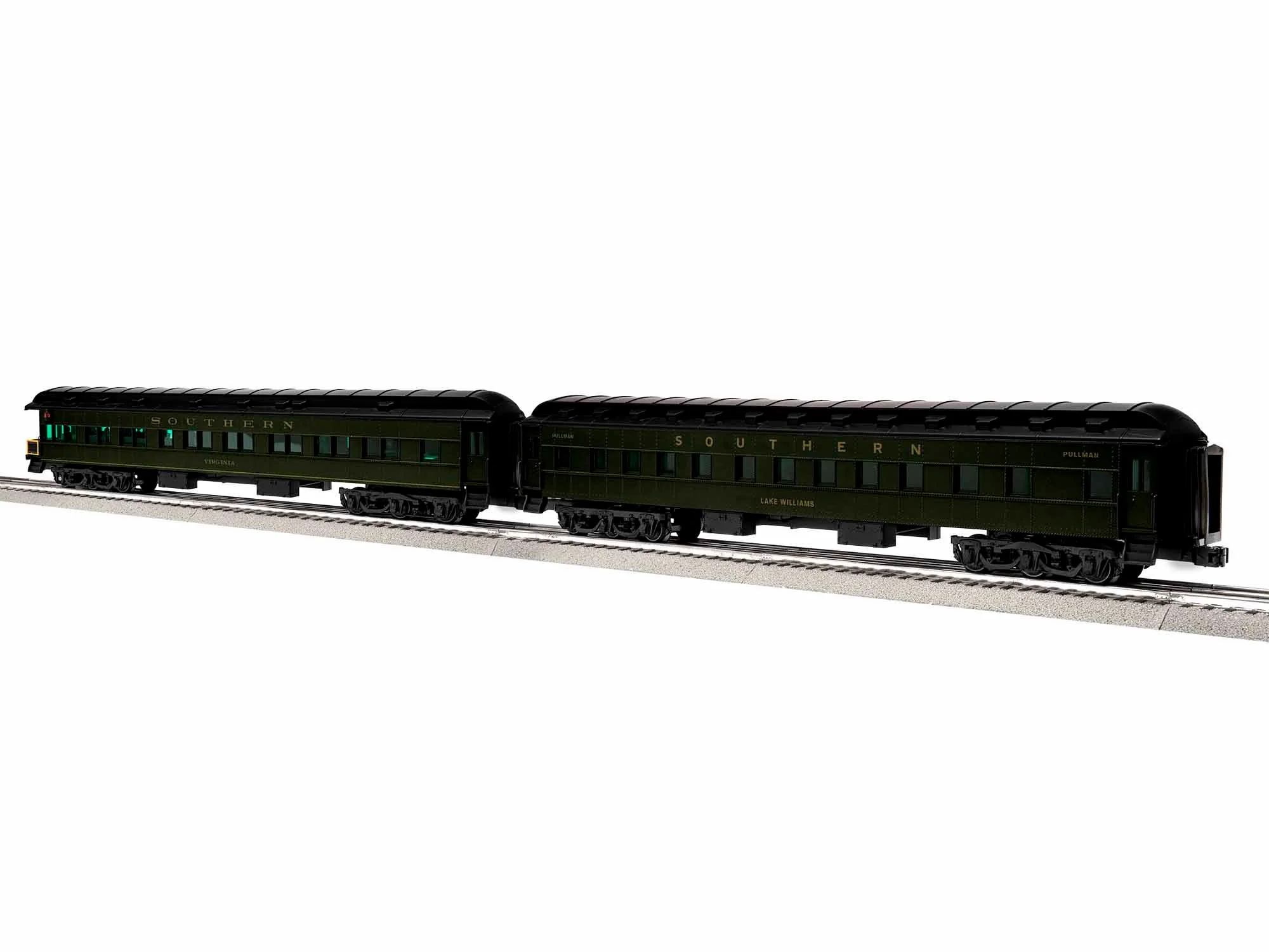 Lionel 1927490 SOUTHERN 18" PASSENGER CAR 2-PACK #3 O SCALE NEW