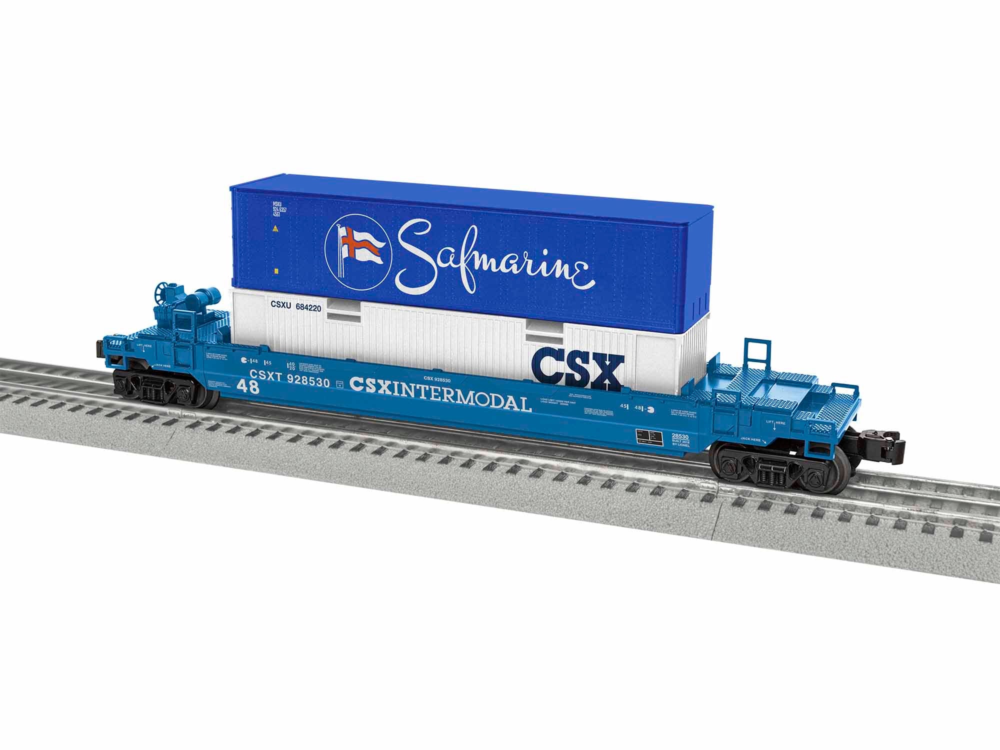 Lionel 1928530 CSX Maxi Stack Car O SCALE NEW
