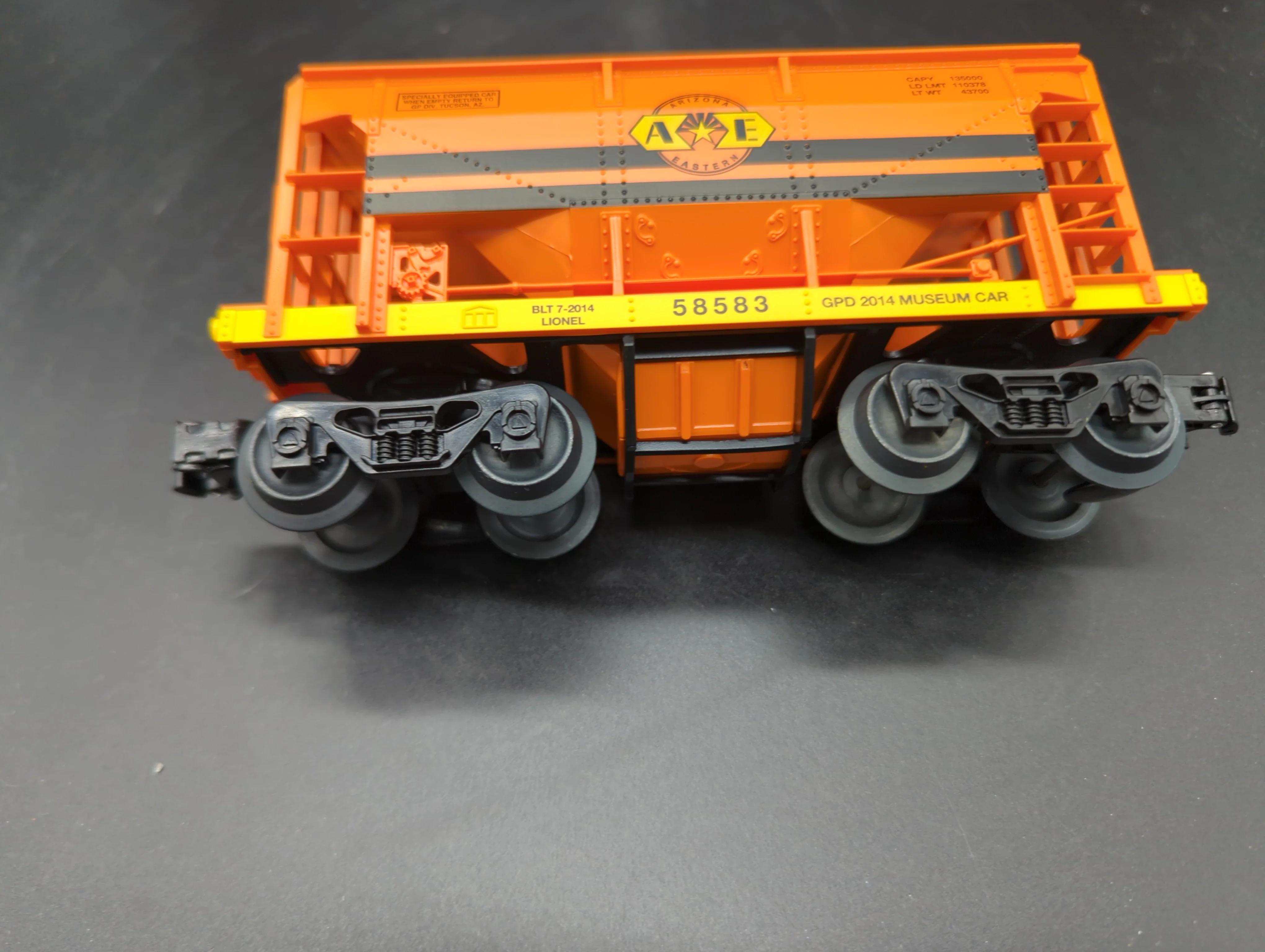 Lionel 2014 Gadsden-Pacific Azer (GPD) ore car #58583, O gauge, 6-58583 O SCALE Like New - Image 4