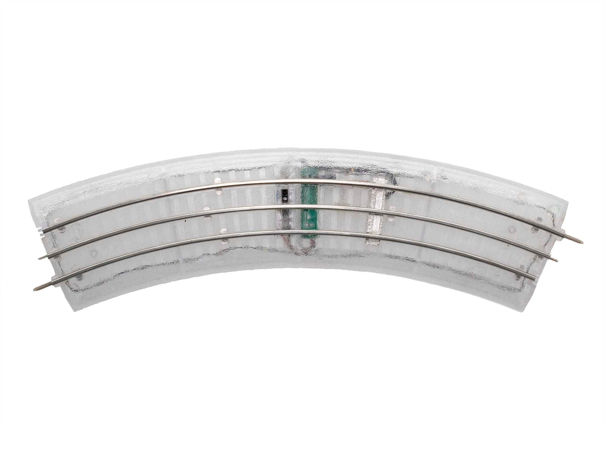 Lionel 2025020 LIGHTED FASTRACK O36 CURVE 4-PACK O SCALE NEW - Image 2