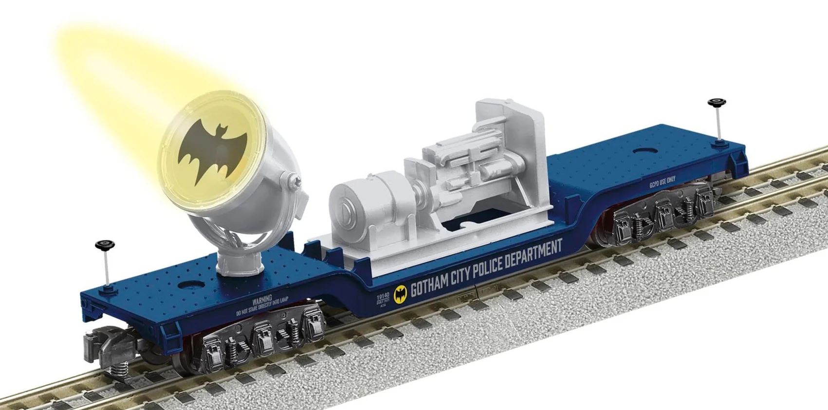 Lionel 2119140 BATMAN SEARCHLIGHT CAR AMERICAN FLYER S SCALE NEW
