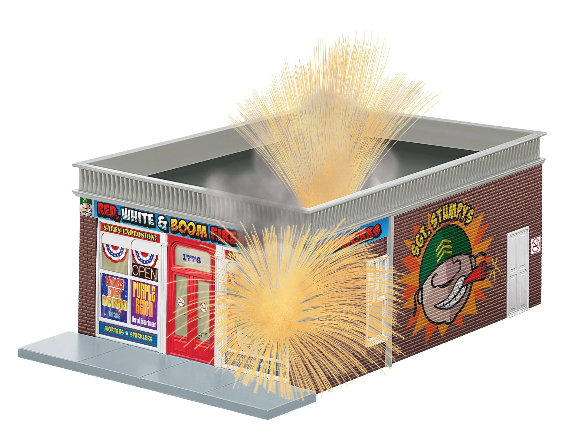 Lionel 2129030 SGT STUMPY'S RED WHITE & BOOM FIREWORKS O SCALE NEW - Image 2