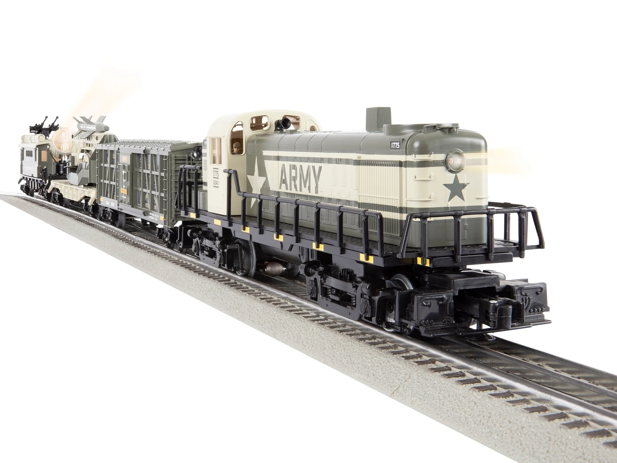 Lionel 2223010 ARMY FREIGHT LIONCHIEF Ready to Run Train Set O SCALE NEW - Image 10